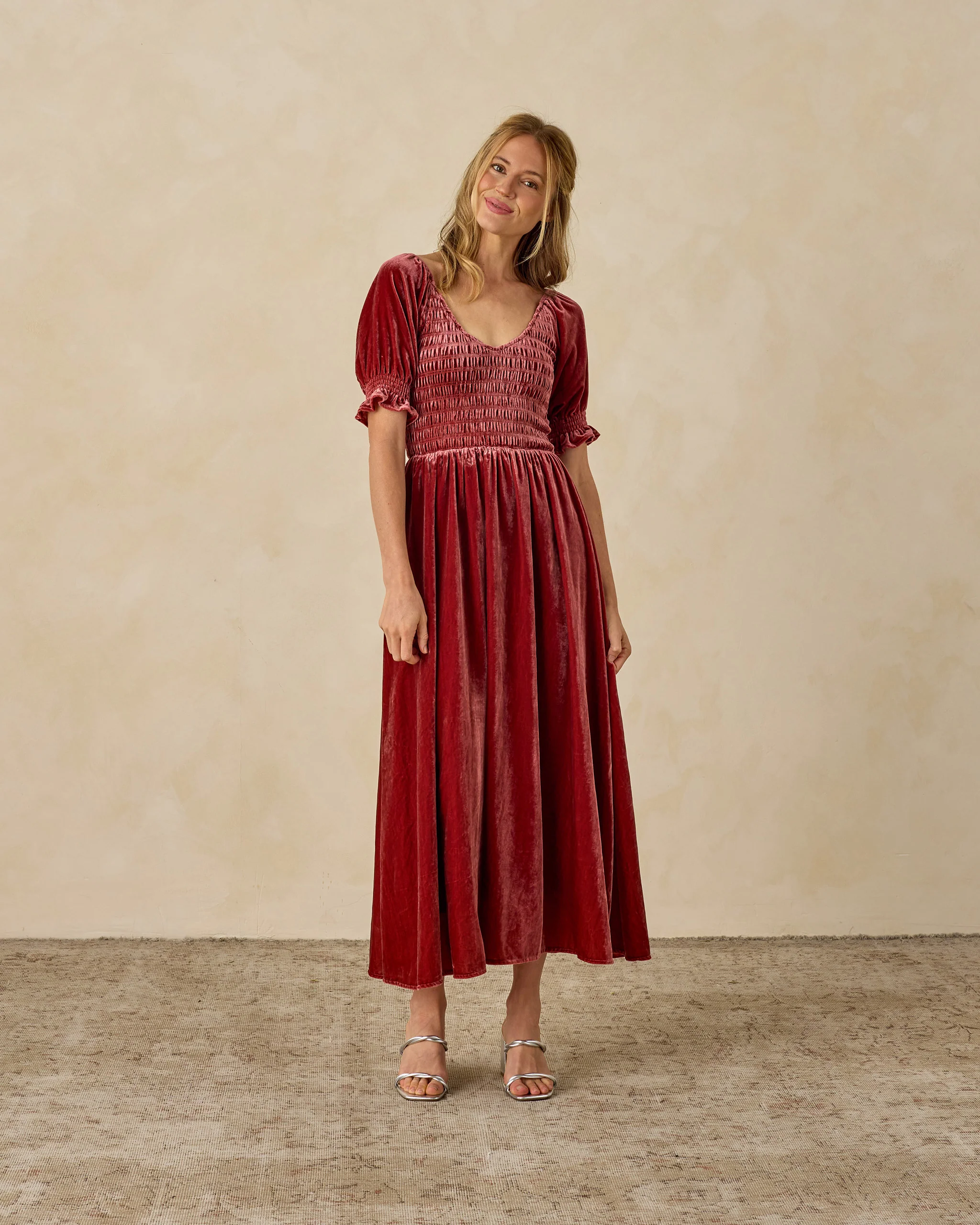 Women's Adele Dress Ruby - Image 4