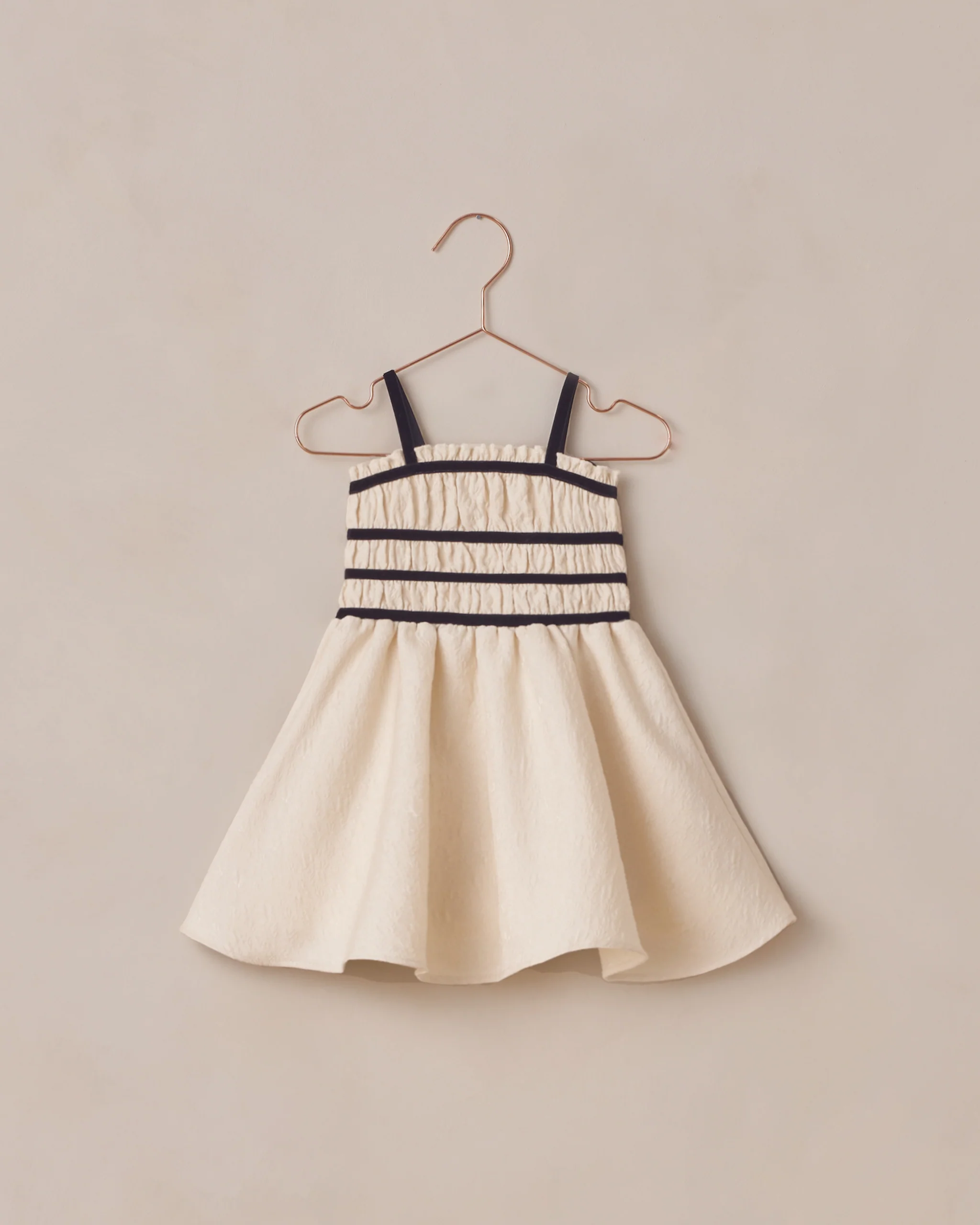 Annabelle Dress Metallic Ivory