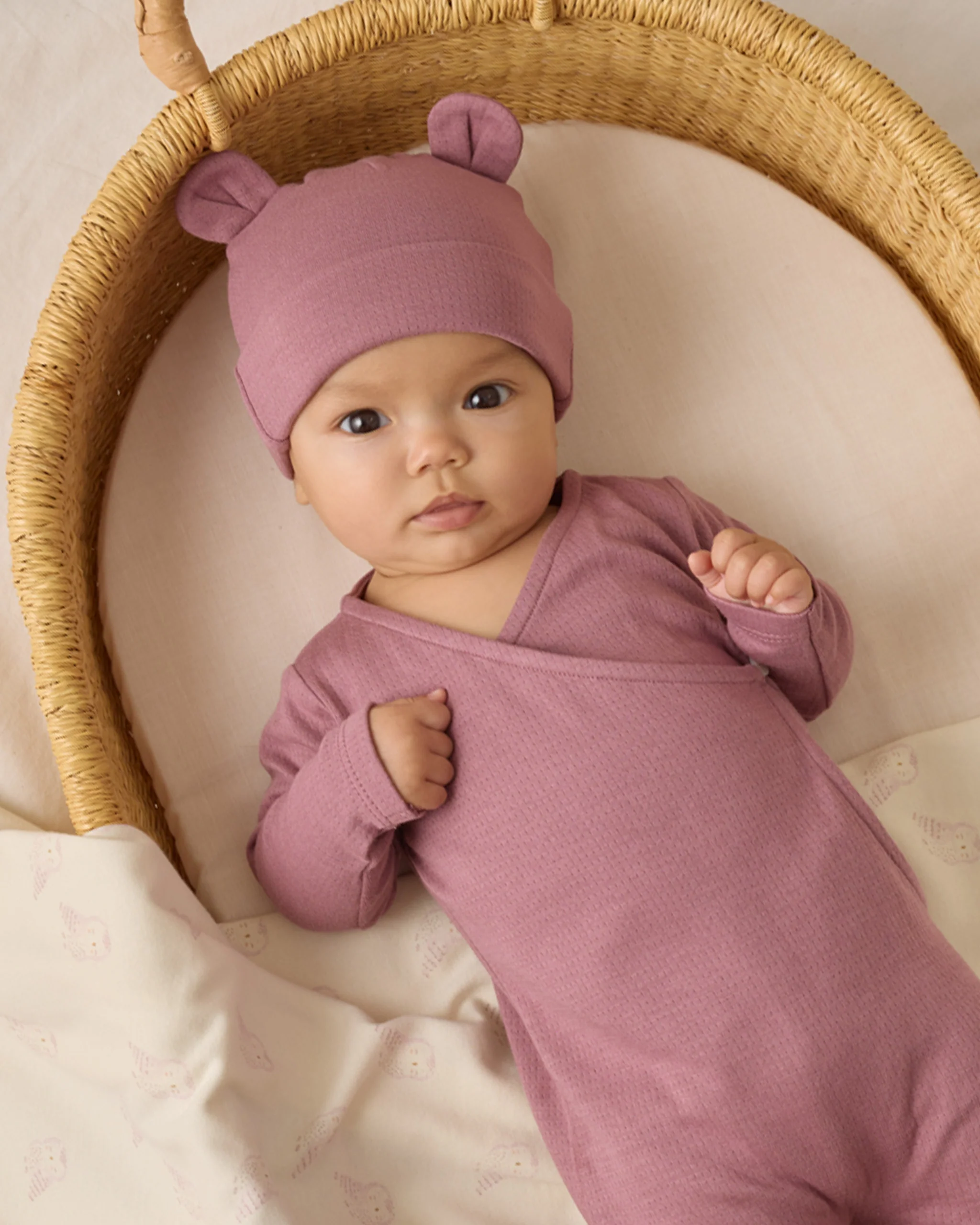 Baby Bear Beanie Mulberry - Image 2