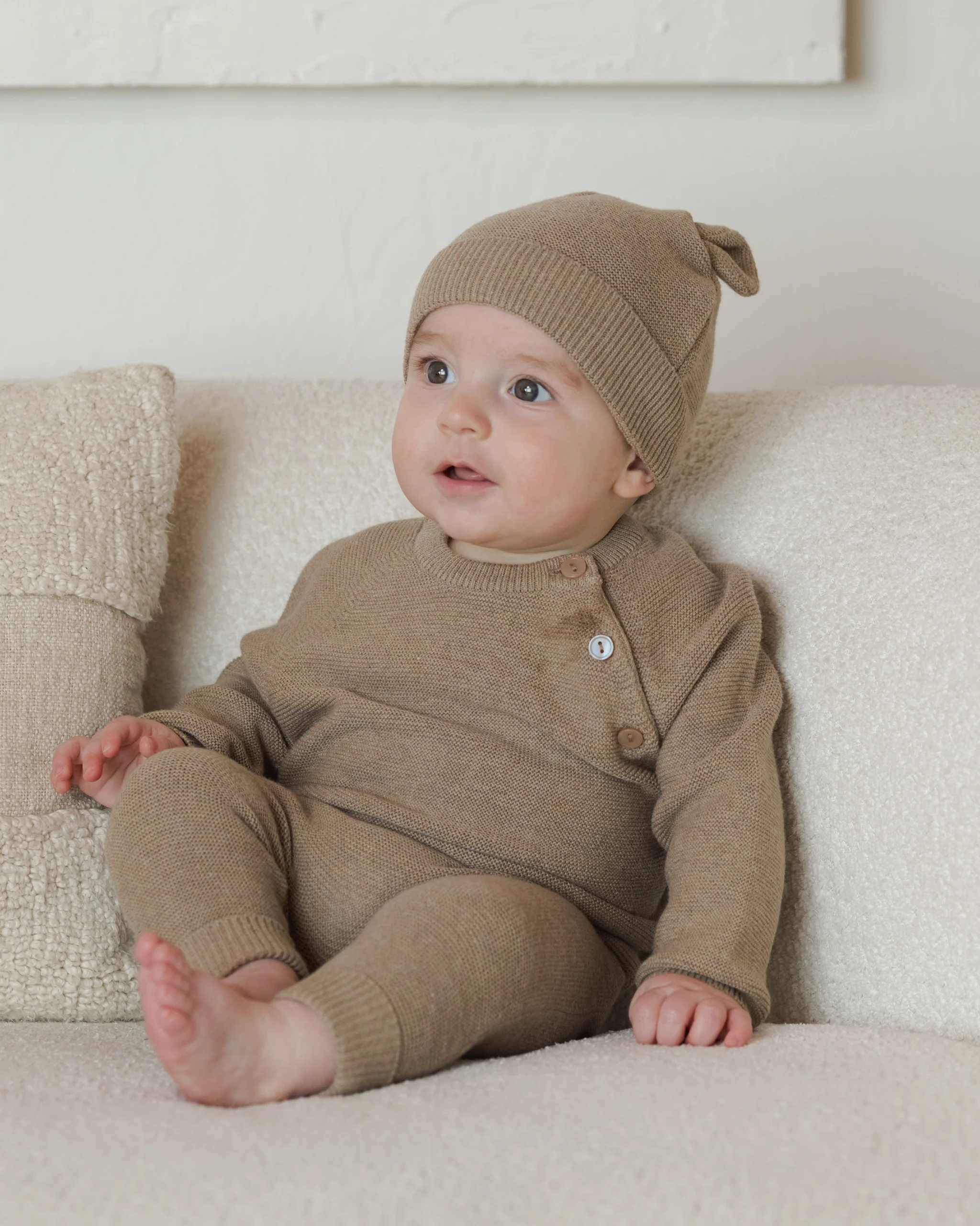Knit Pant Heathered Mocha - Image 2