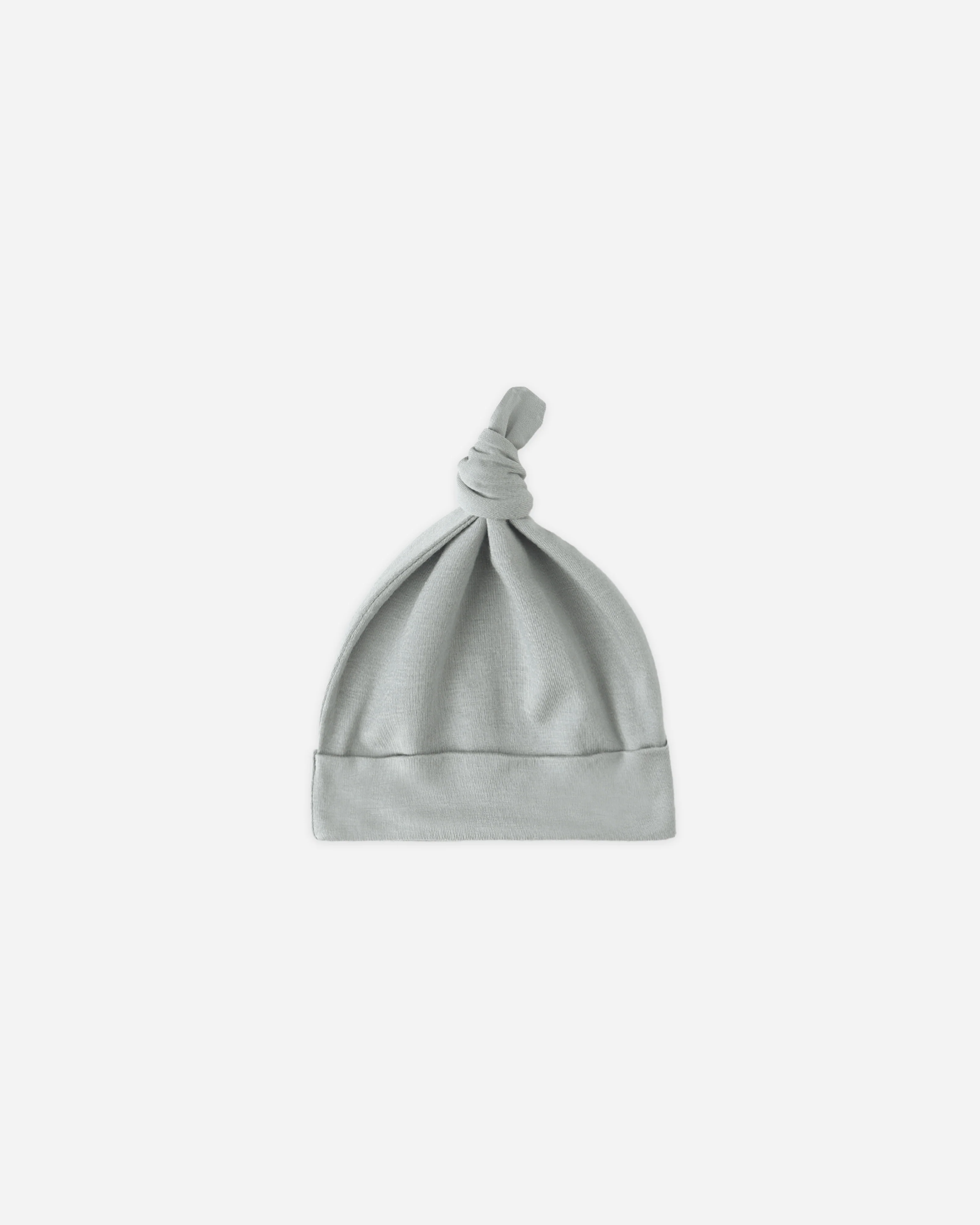 Bamboo Knotted Baby Hat Steel Blue