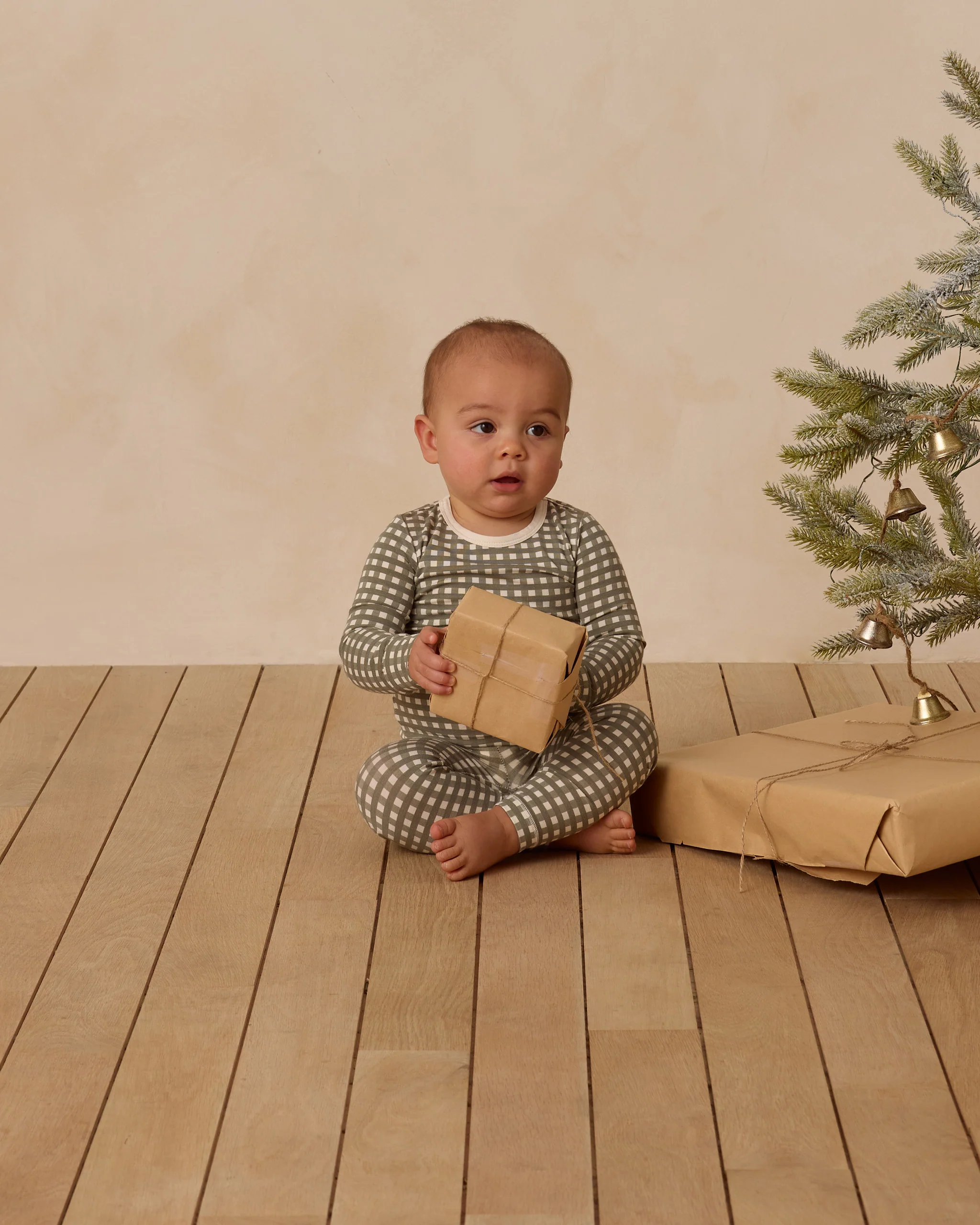 Bamboo Pajama Set Forest Check - Image 2