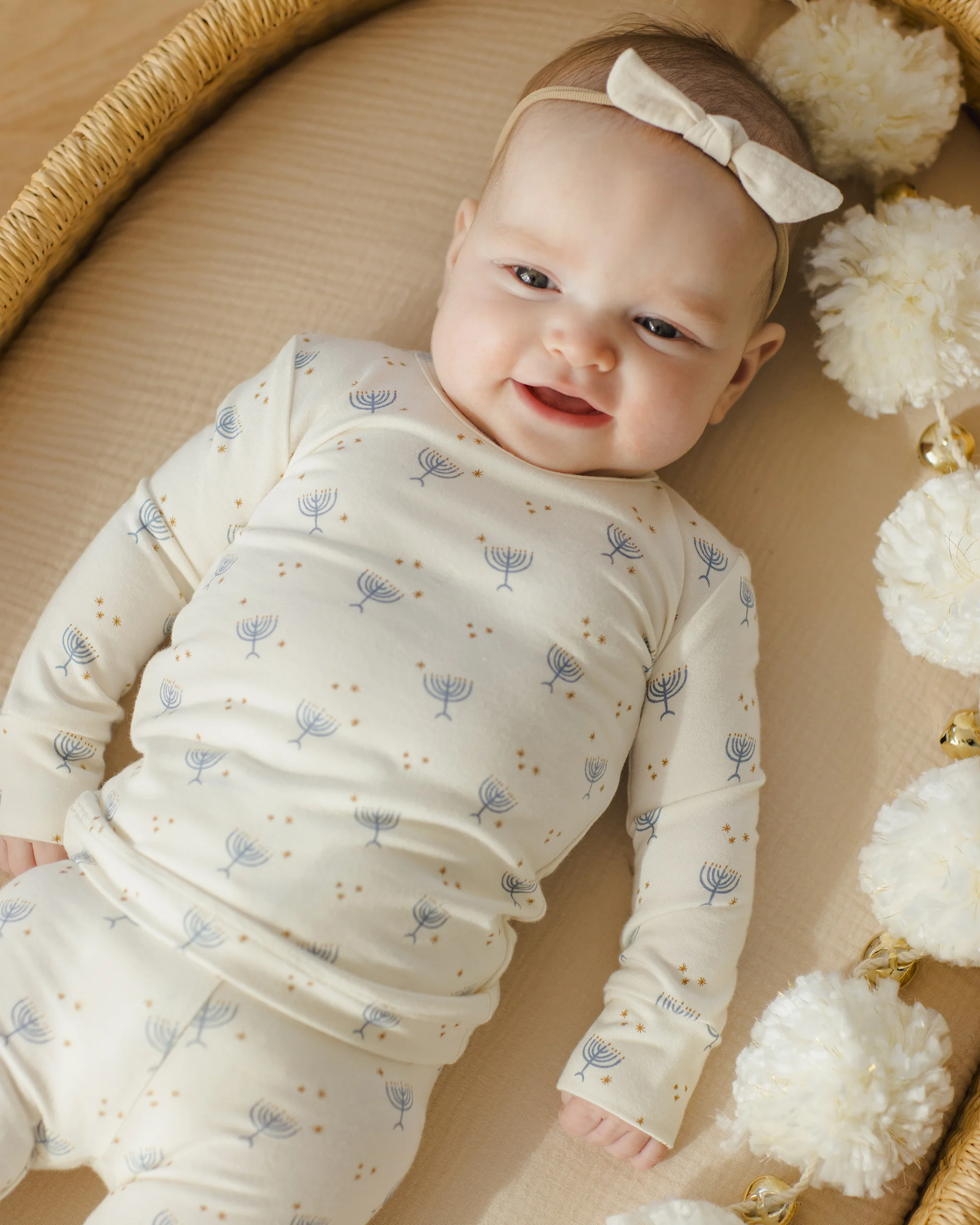 Bamboo Pajama Set Hanukkah - Image 3
