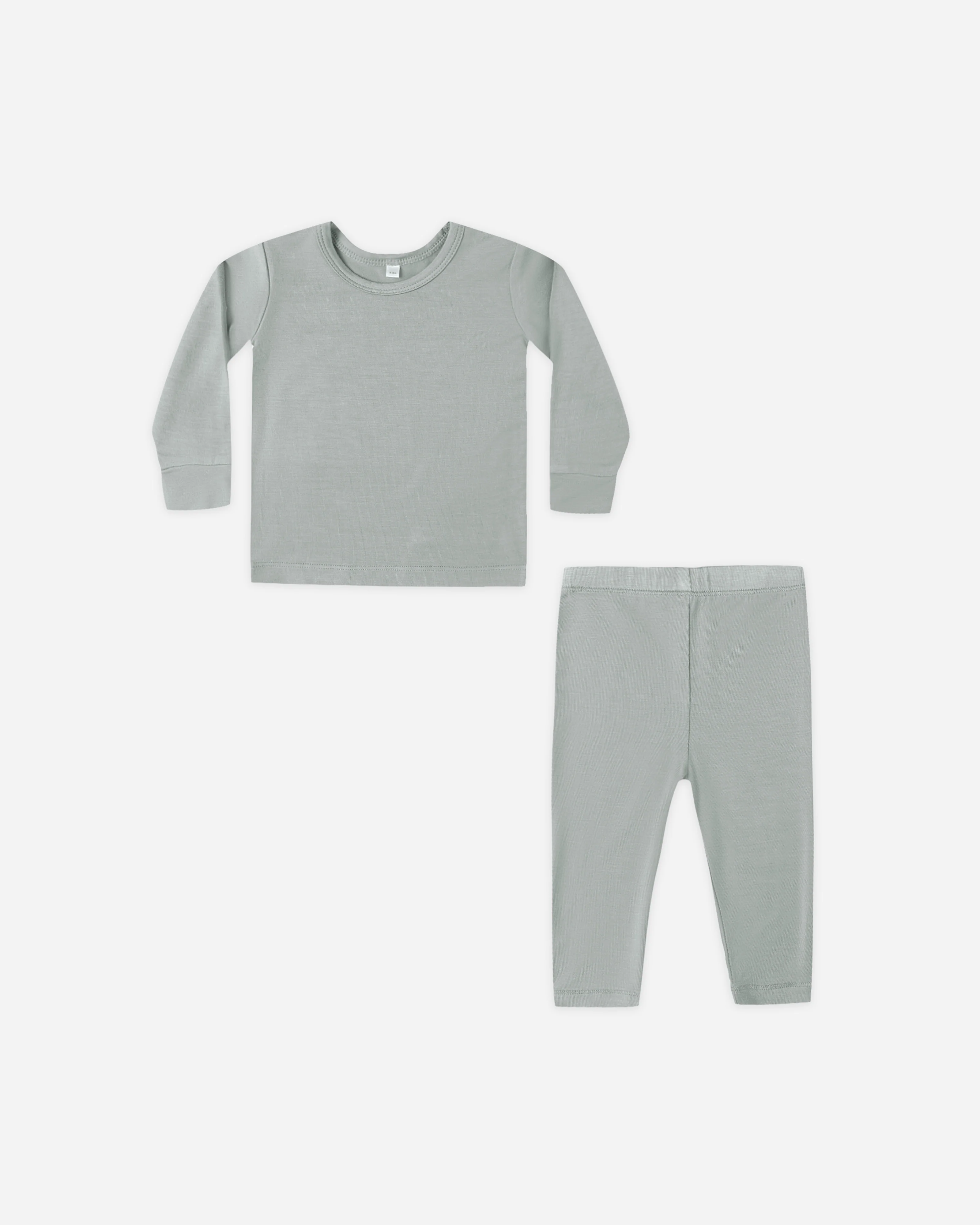 Bamboo Pajama Set Steel Blue