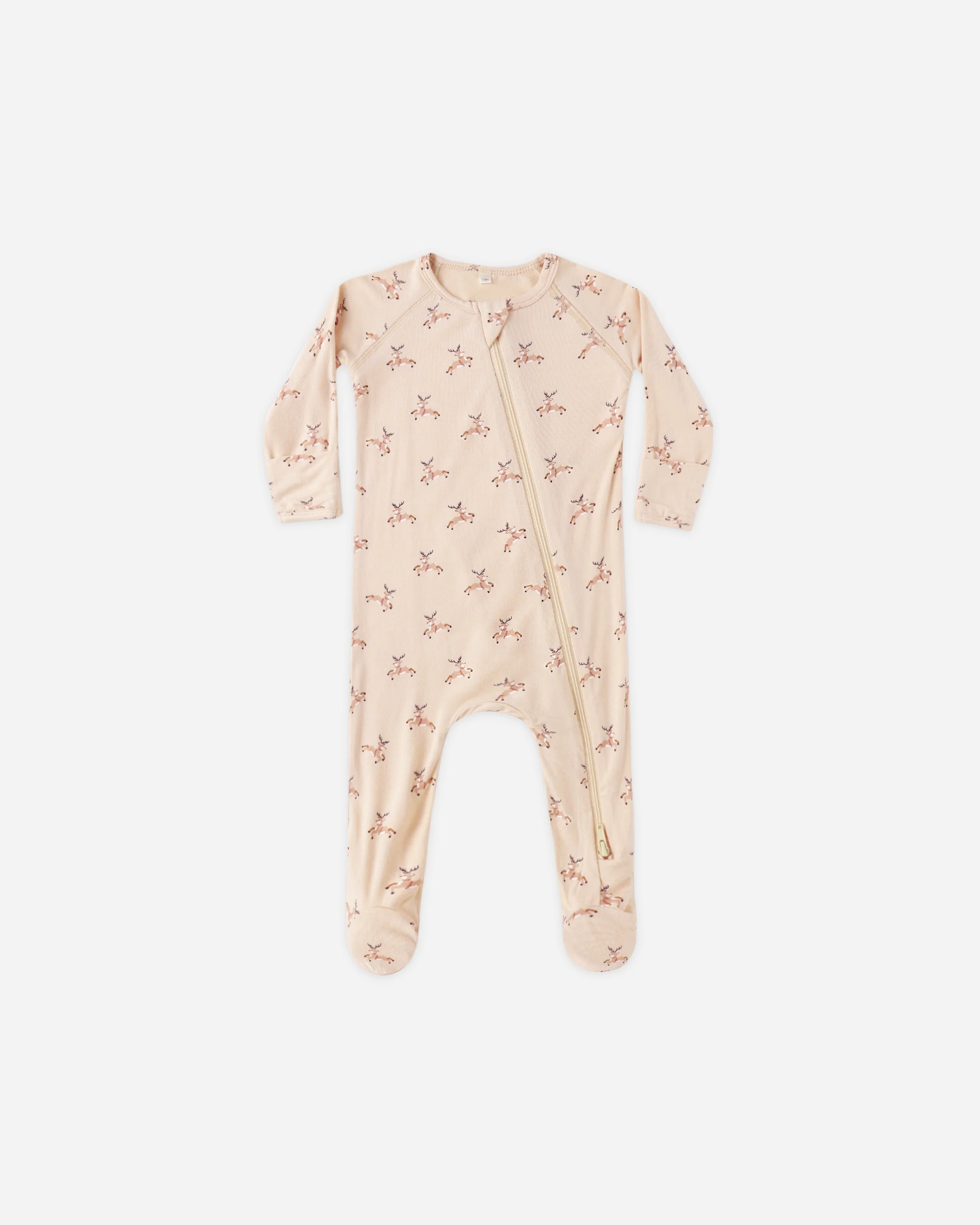 Bamboo Zip Footie Reindeer