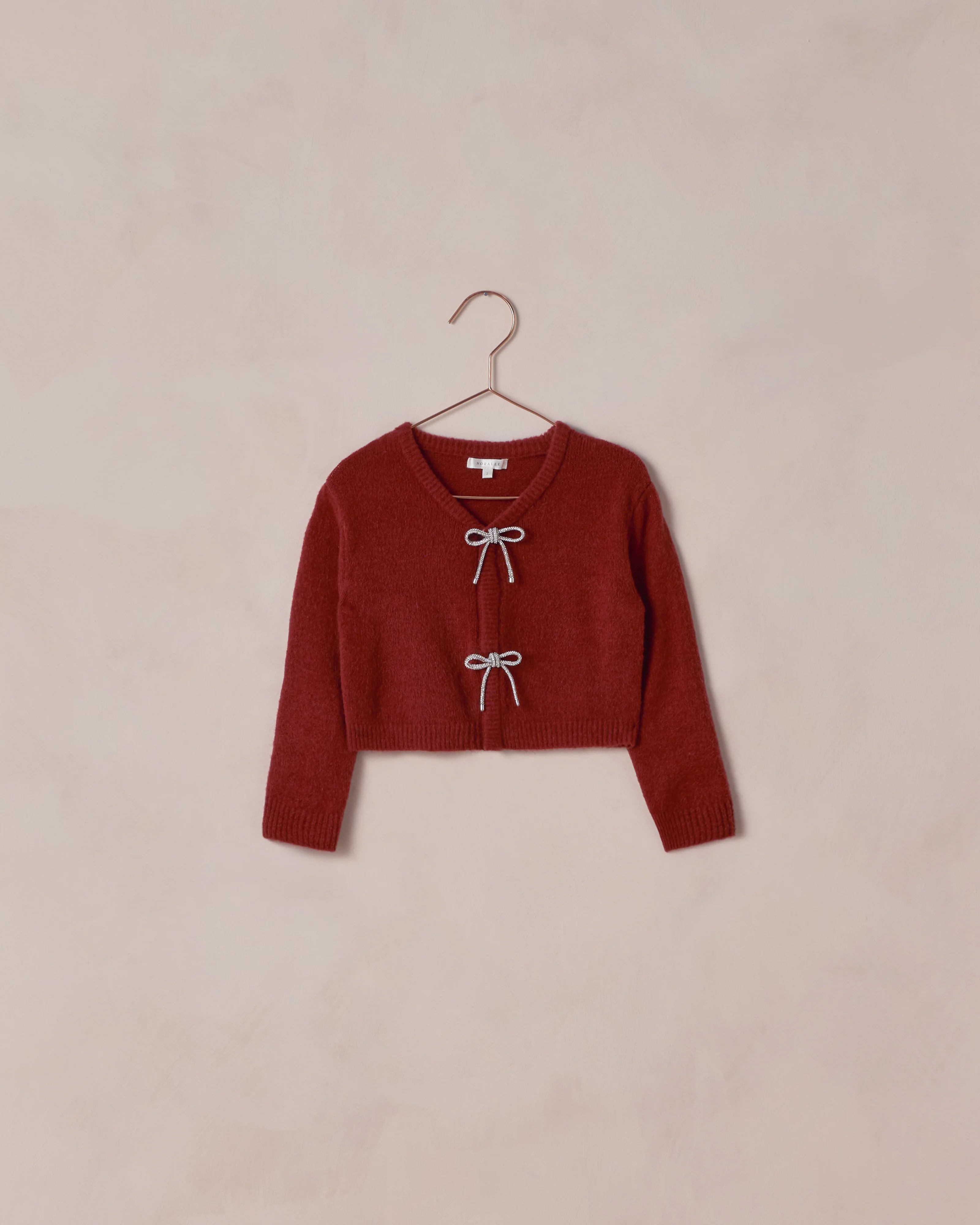 Bow Cardigan Ruby