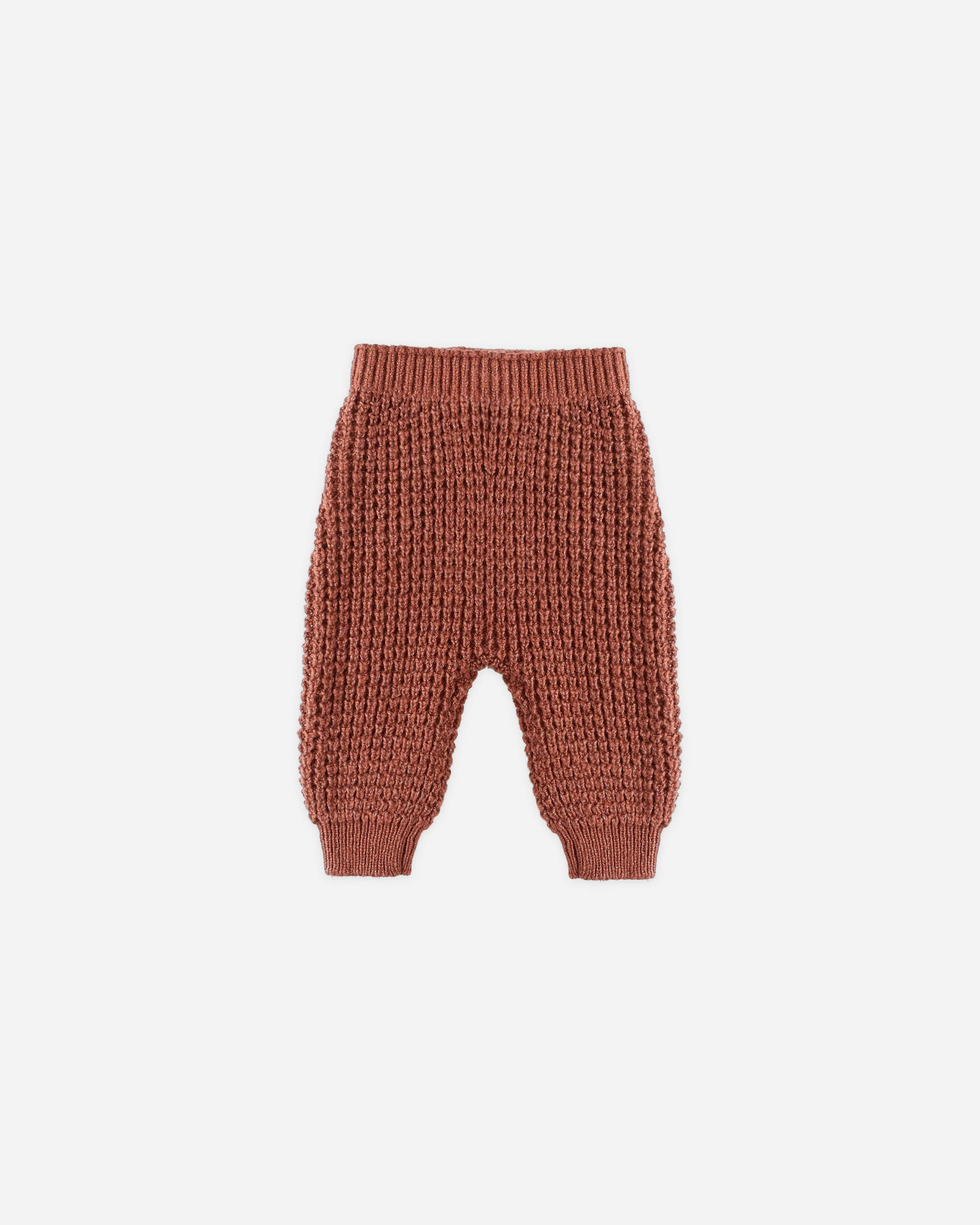 Chunky Knit Pant Cranberry