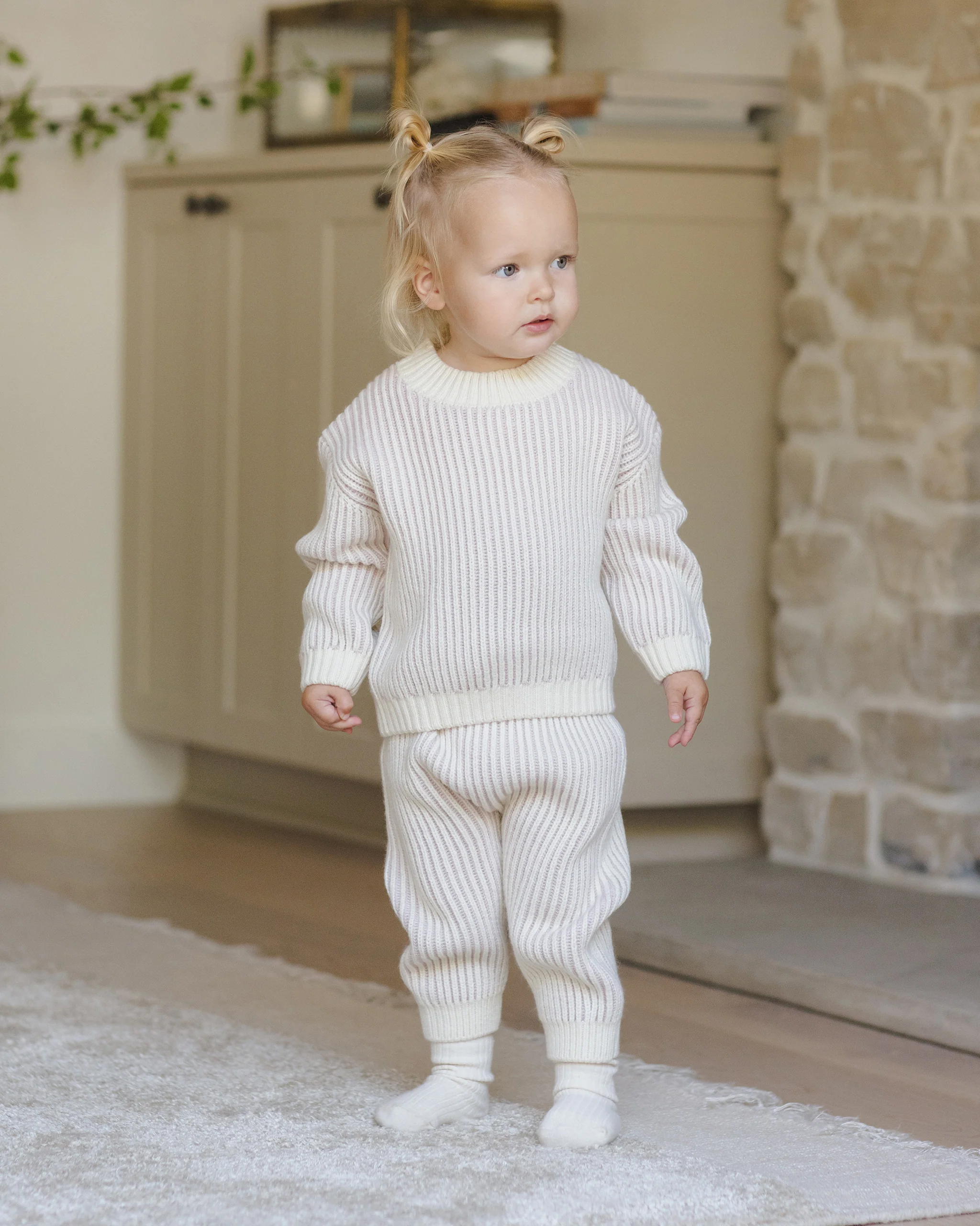 Chunky Knit Pant Lilac - Image 5