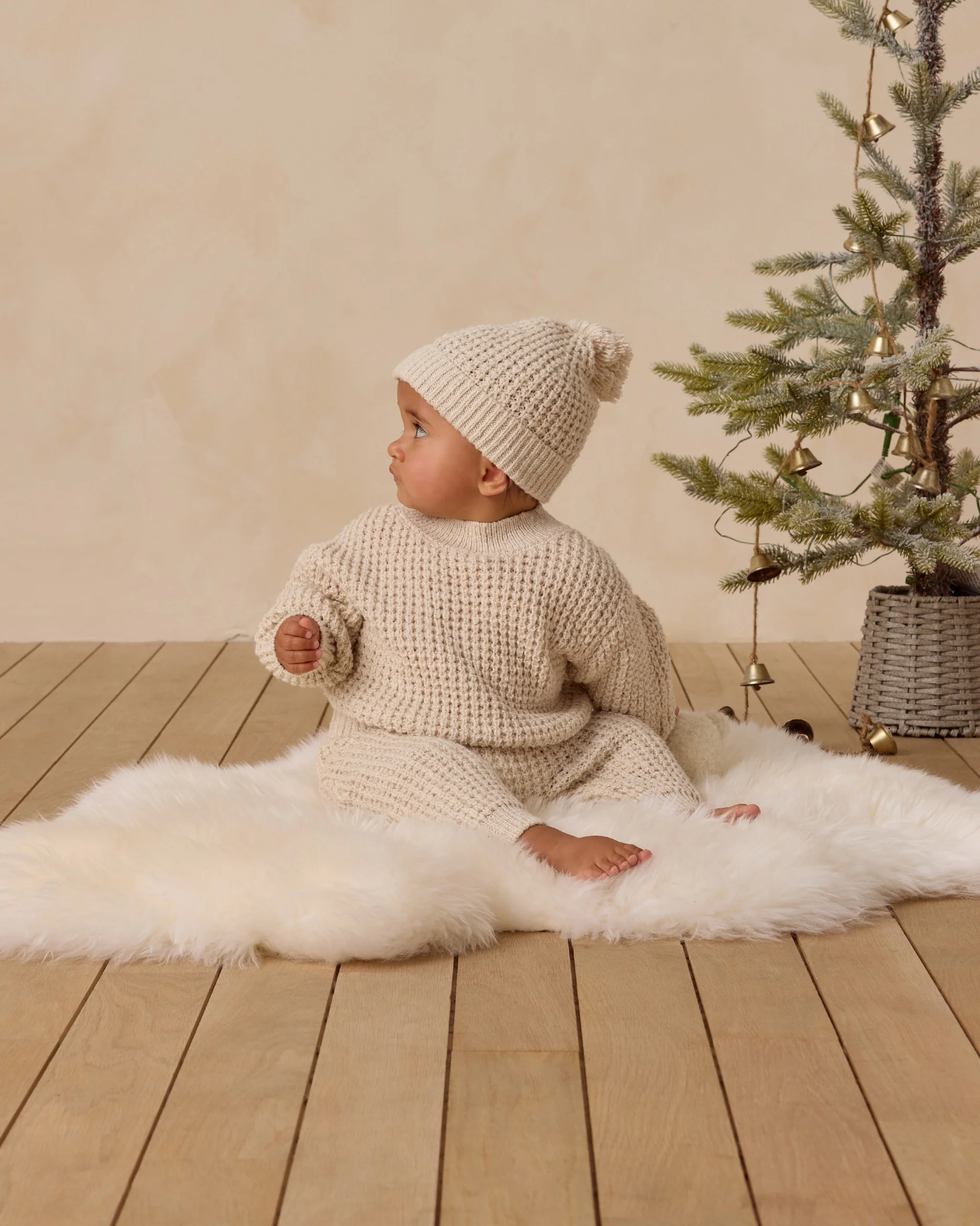 Chunky Knit Sweater Natural - Image 3