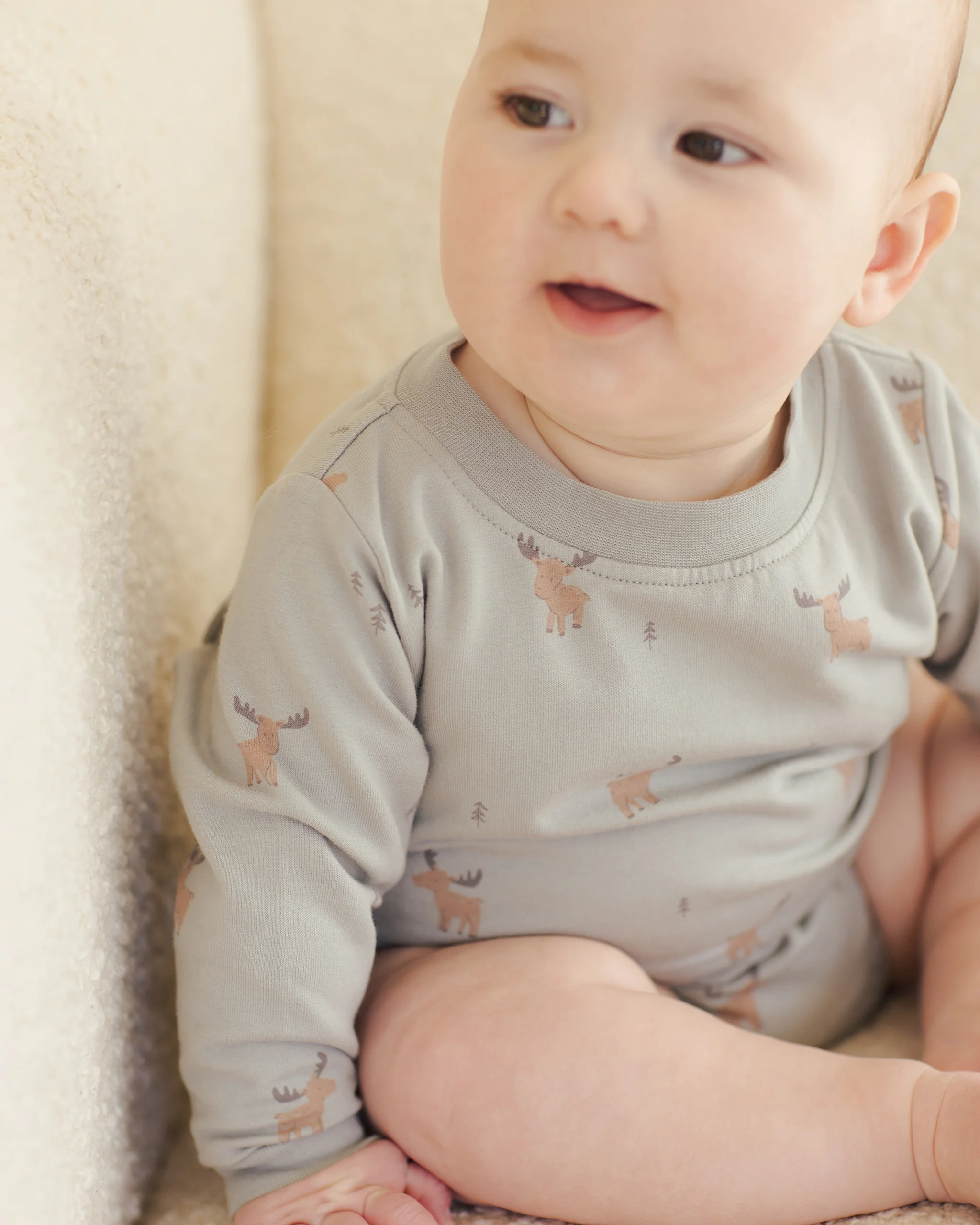 Crewneck Bubble Romper Moose - Image 3