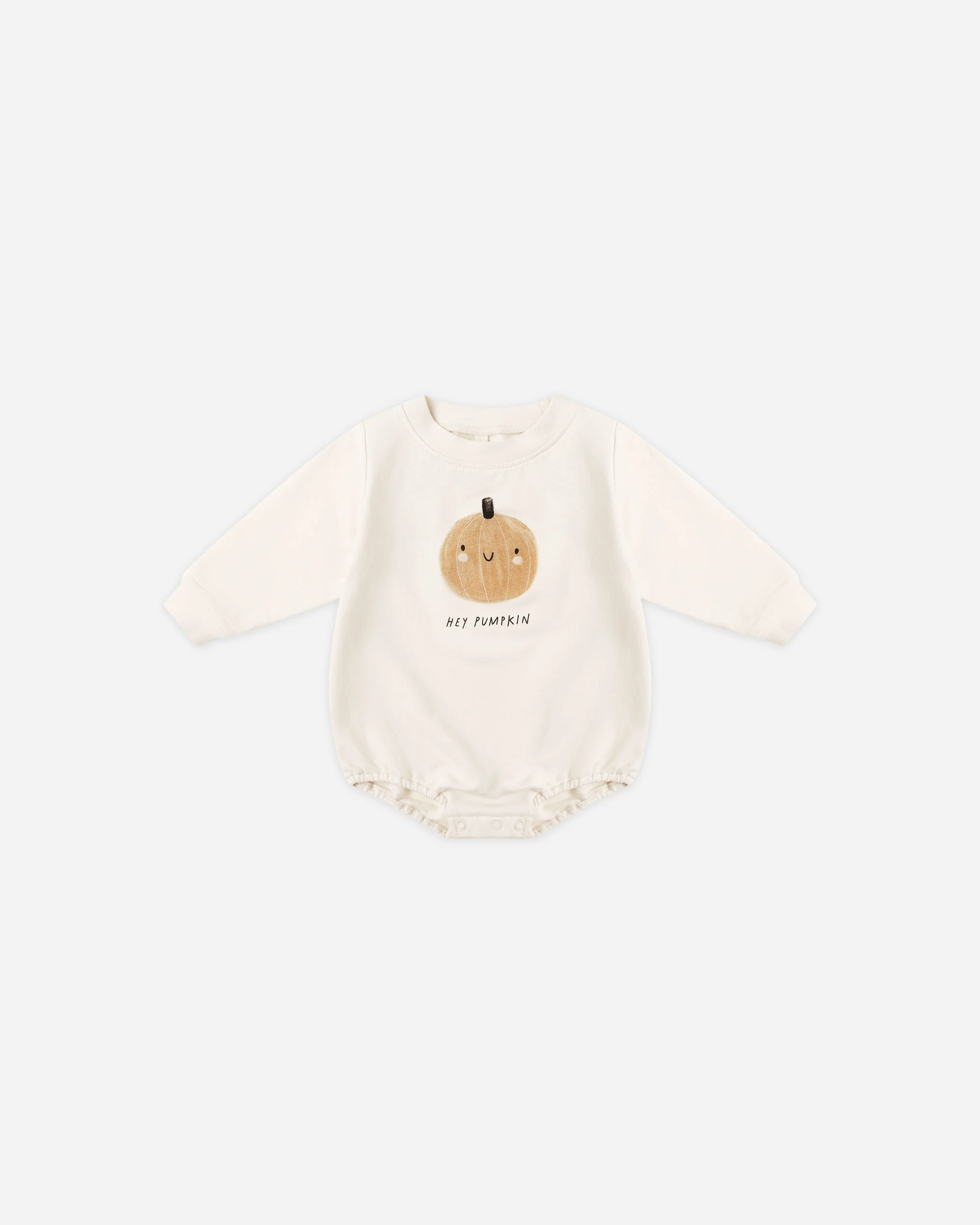 Crewneck Bubble Romper Pumpkin