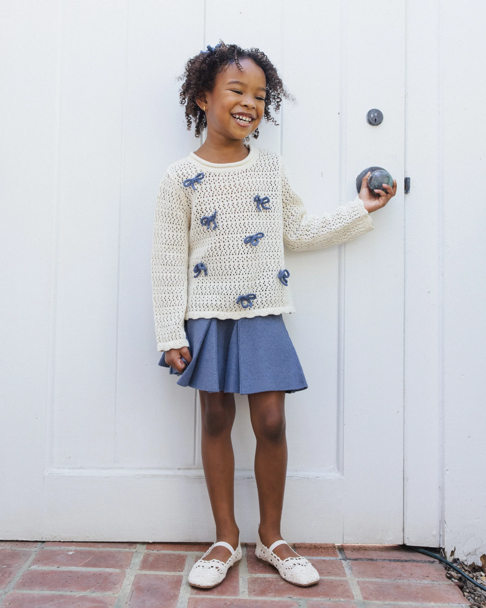 Crochet Knit Pullover Bows - Image 2