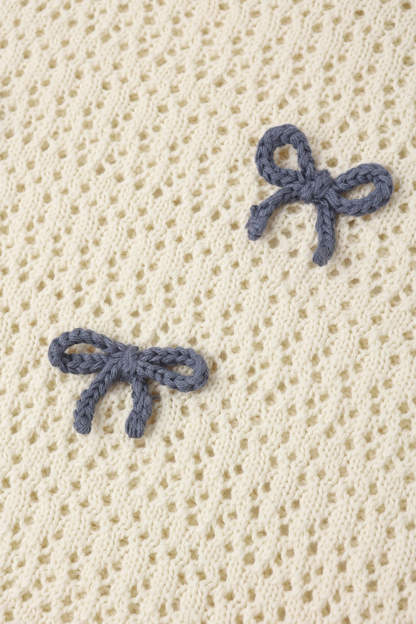 Crochet Knit Pullover Bows - Image 7