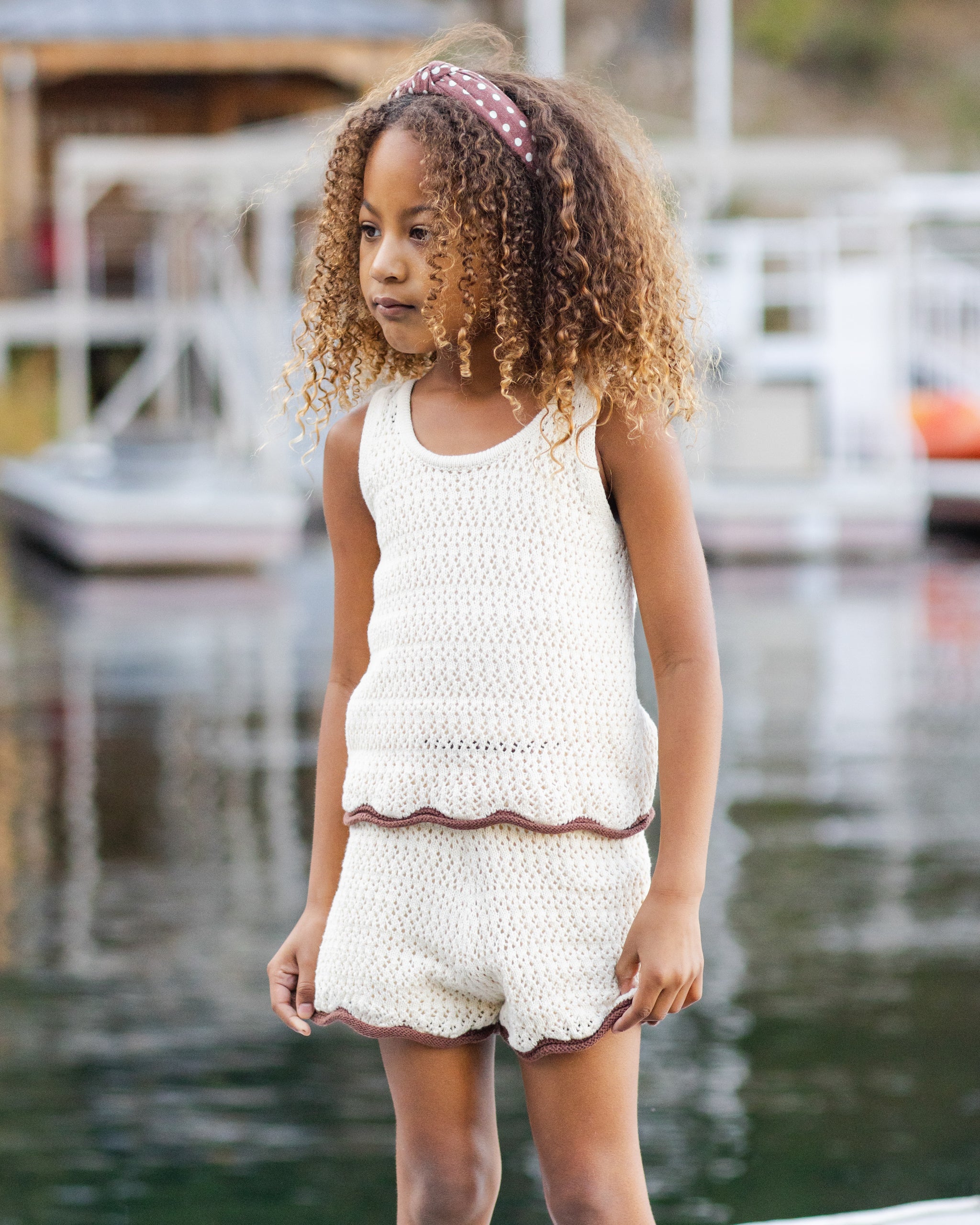 Crochet Tank Set Natural - Image 3