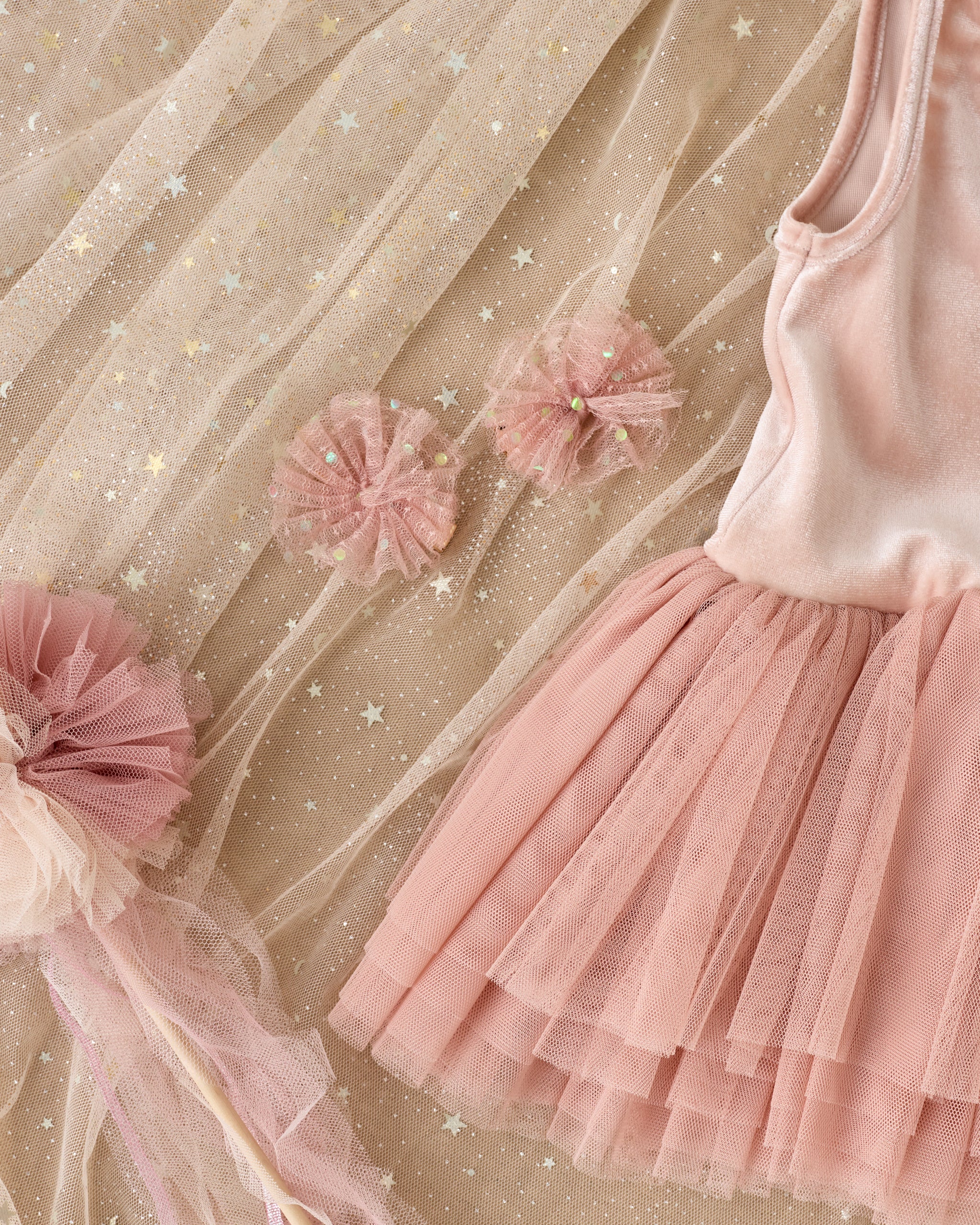 Flutter Tulle Clips Rose - Image 5