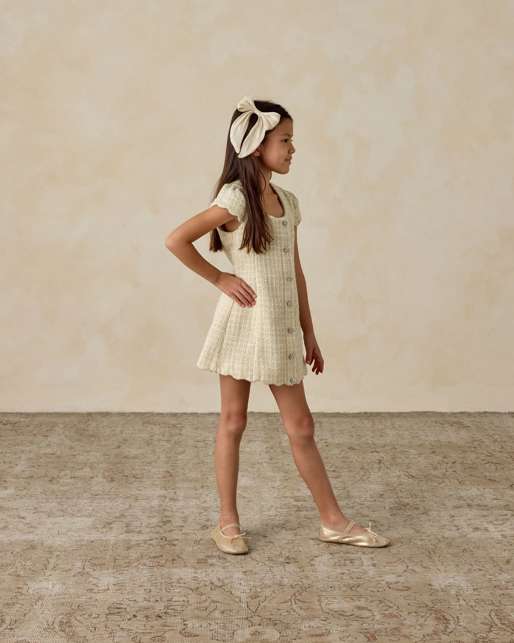 Gabrielle Dress Ecru - Image 4