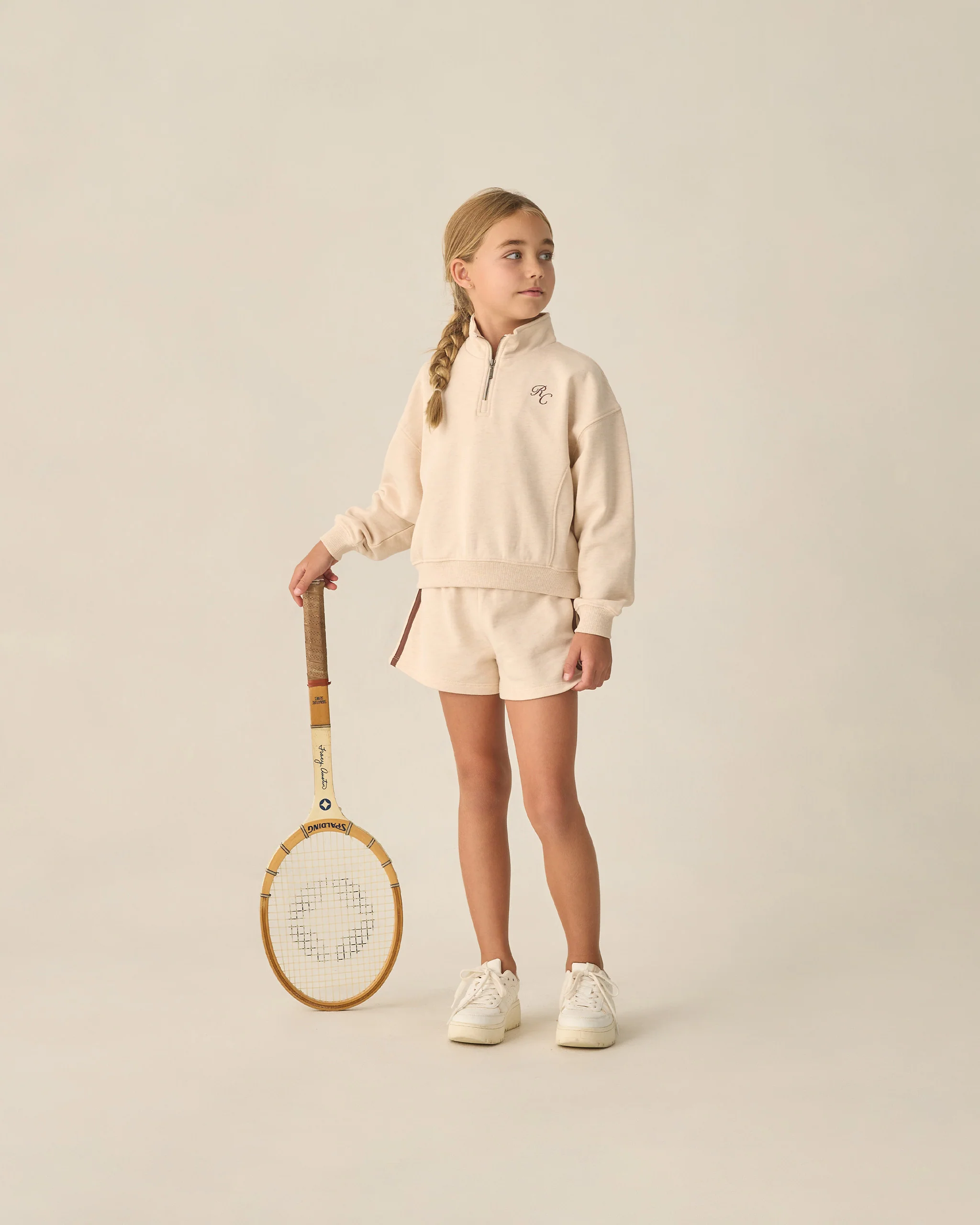Half Zip Sweatshirt Shell Heathered - Image 5