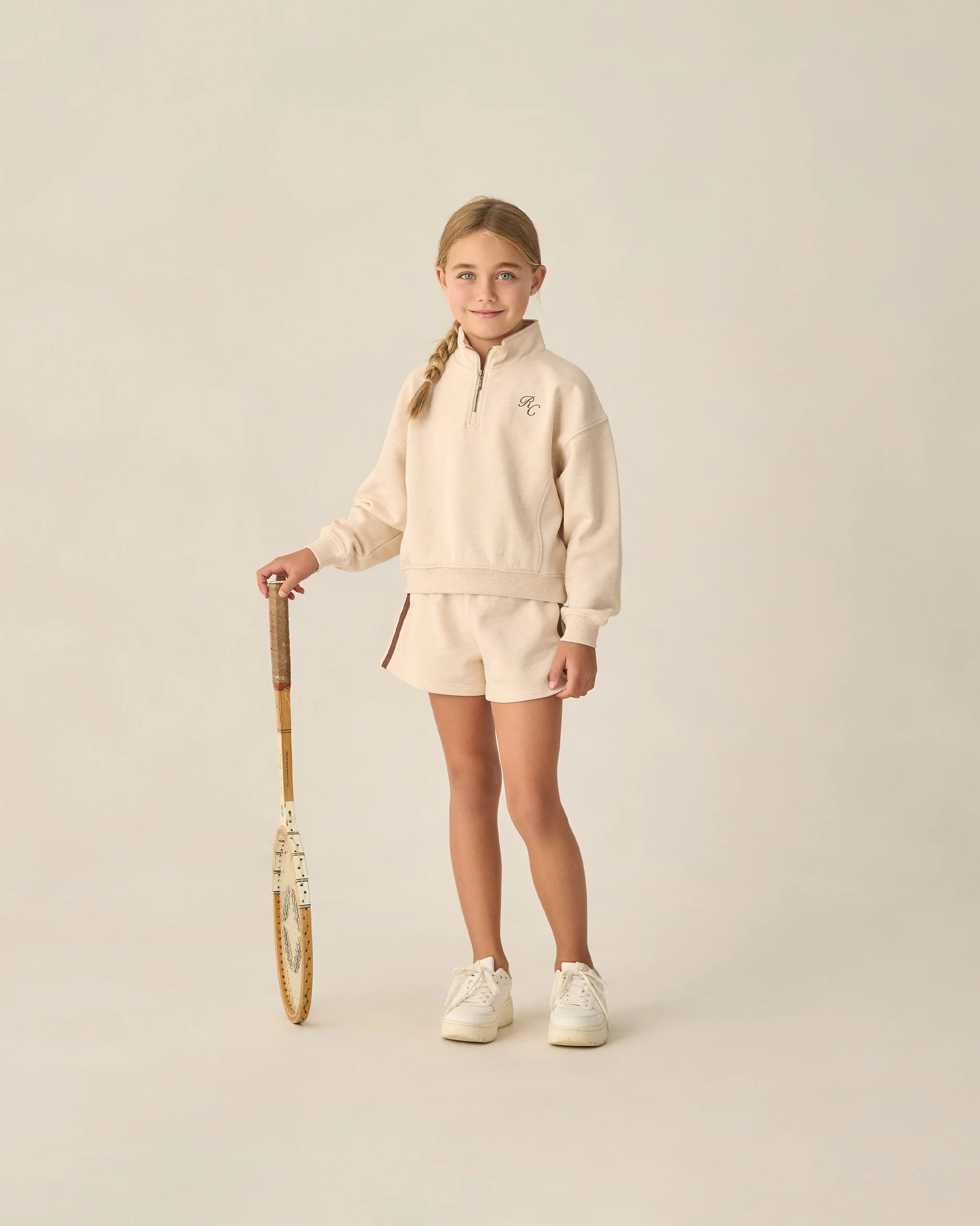 Half Zip Sweatshirt Shell Heathered - Image 7