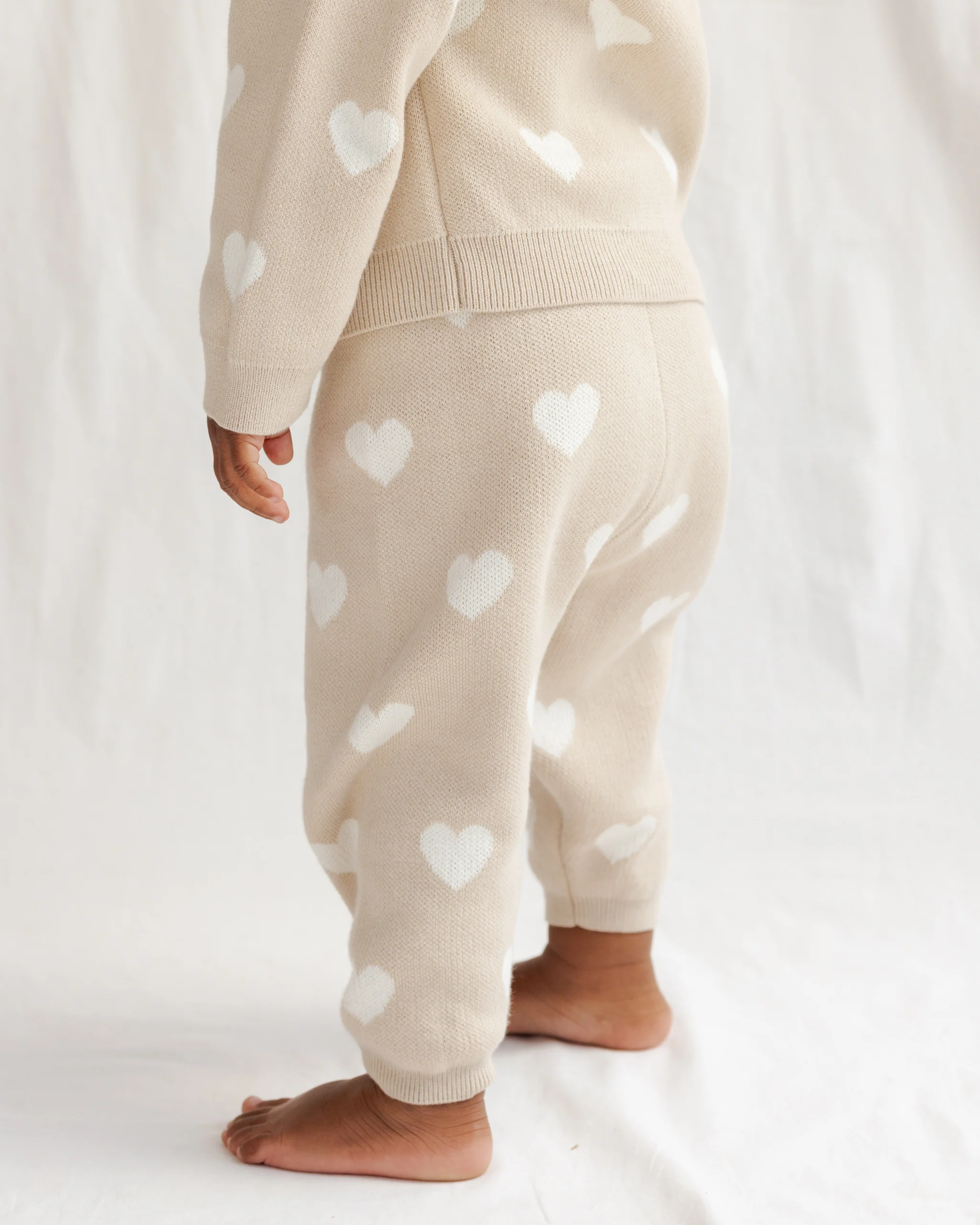 Heart Knit Pants Oat - Image 4