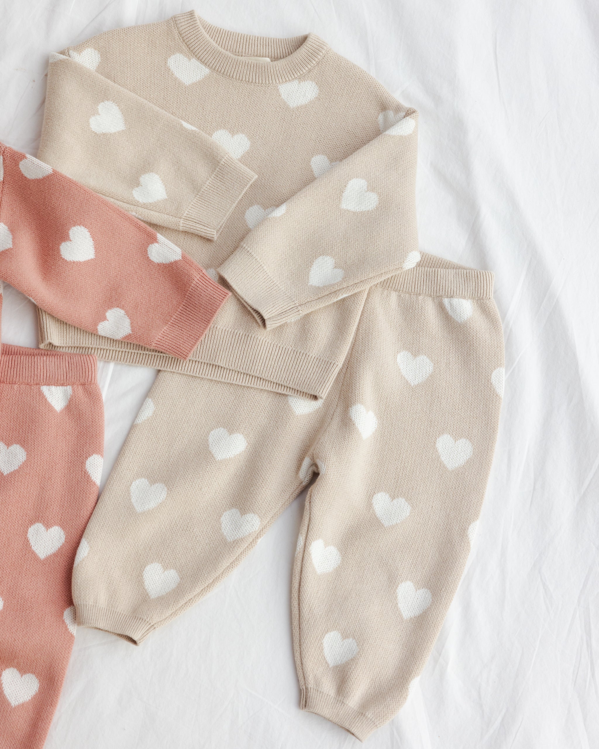 Heart Knit Pants Oat - Image 5
