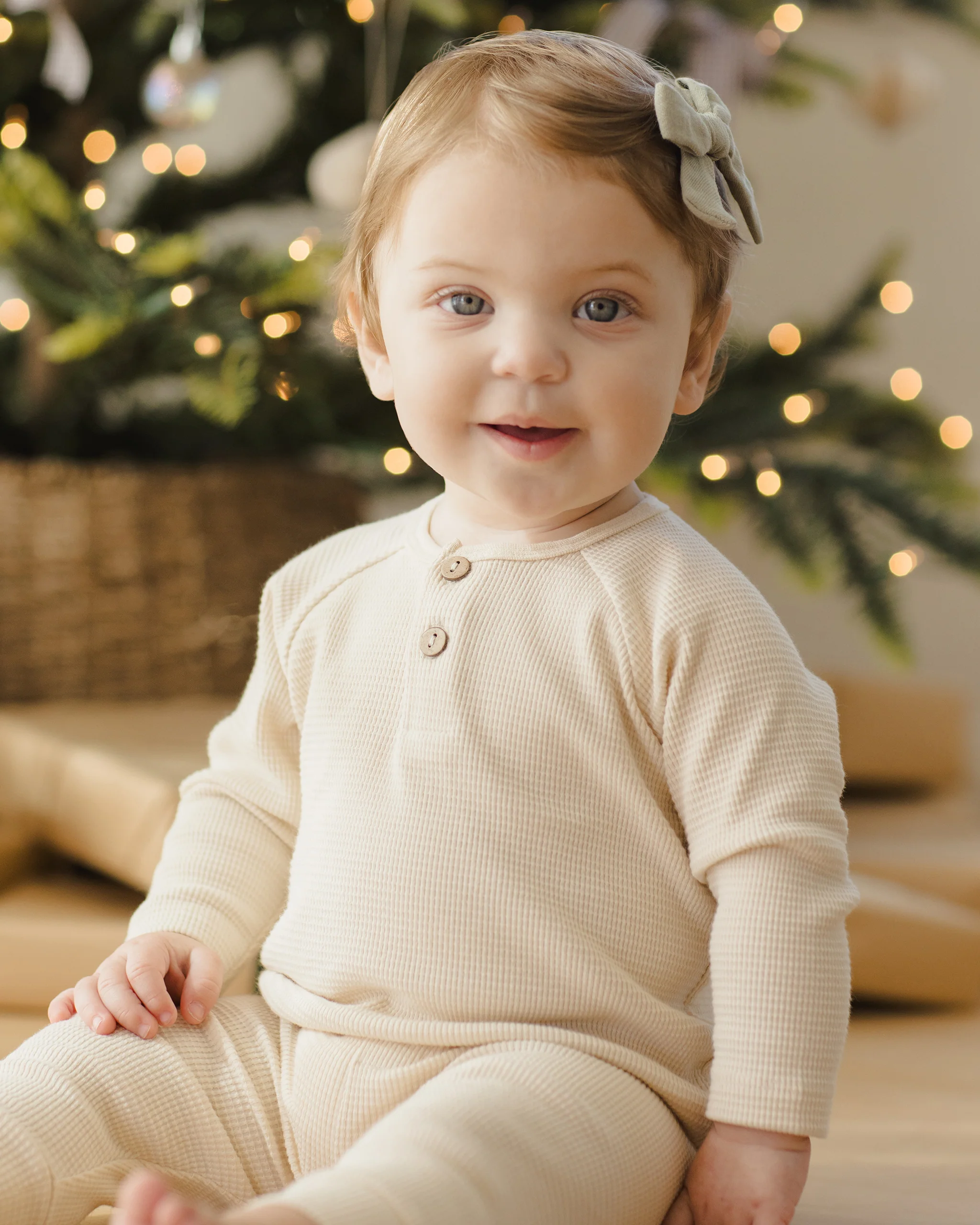 Henley Knit Top Natural - Image 3