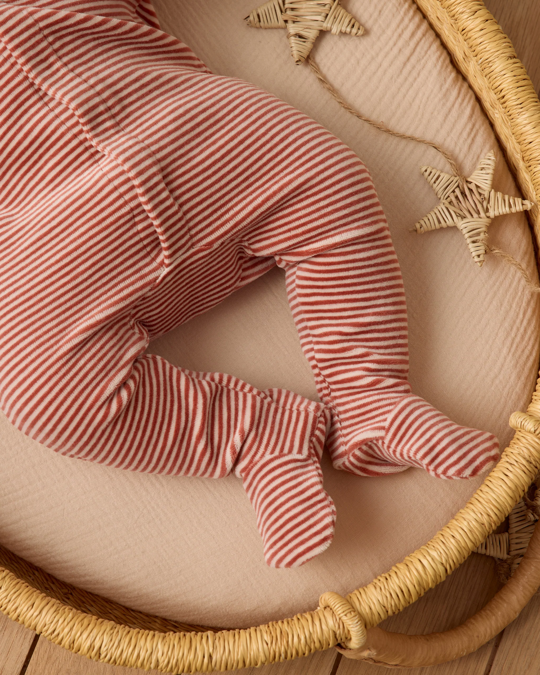 Hidden Snap Footie Candy Stripe - Image 3