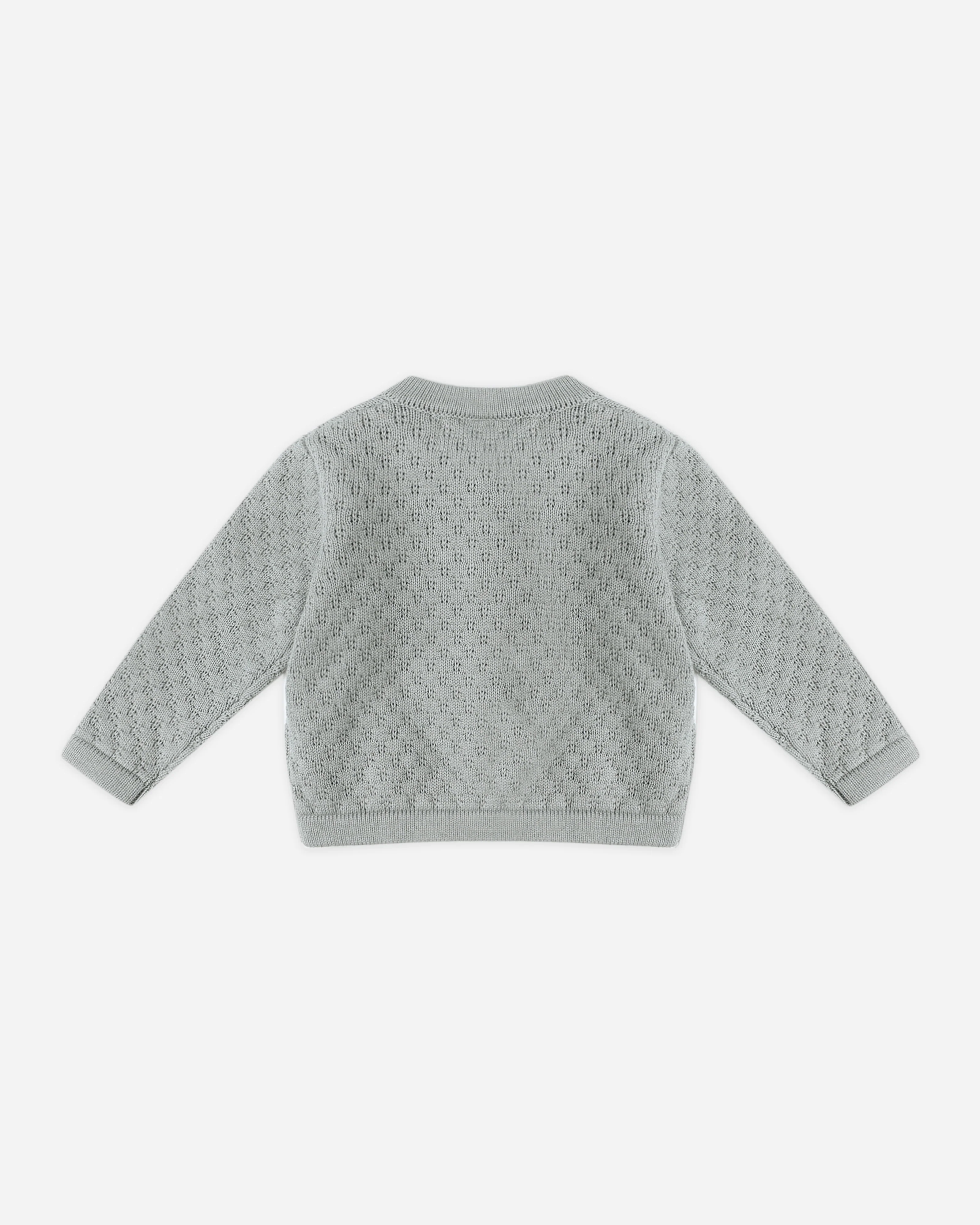 Knit Cardigan Steel Blue - Image 2