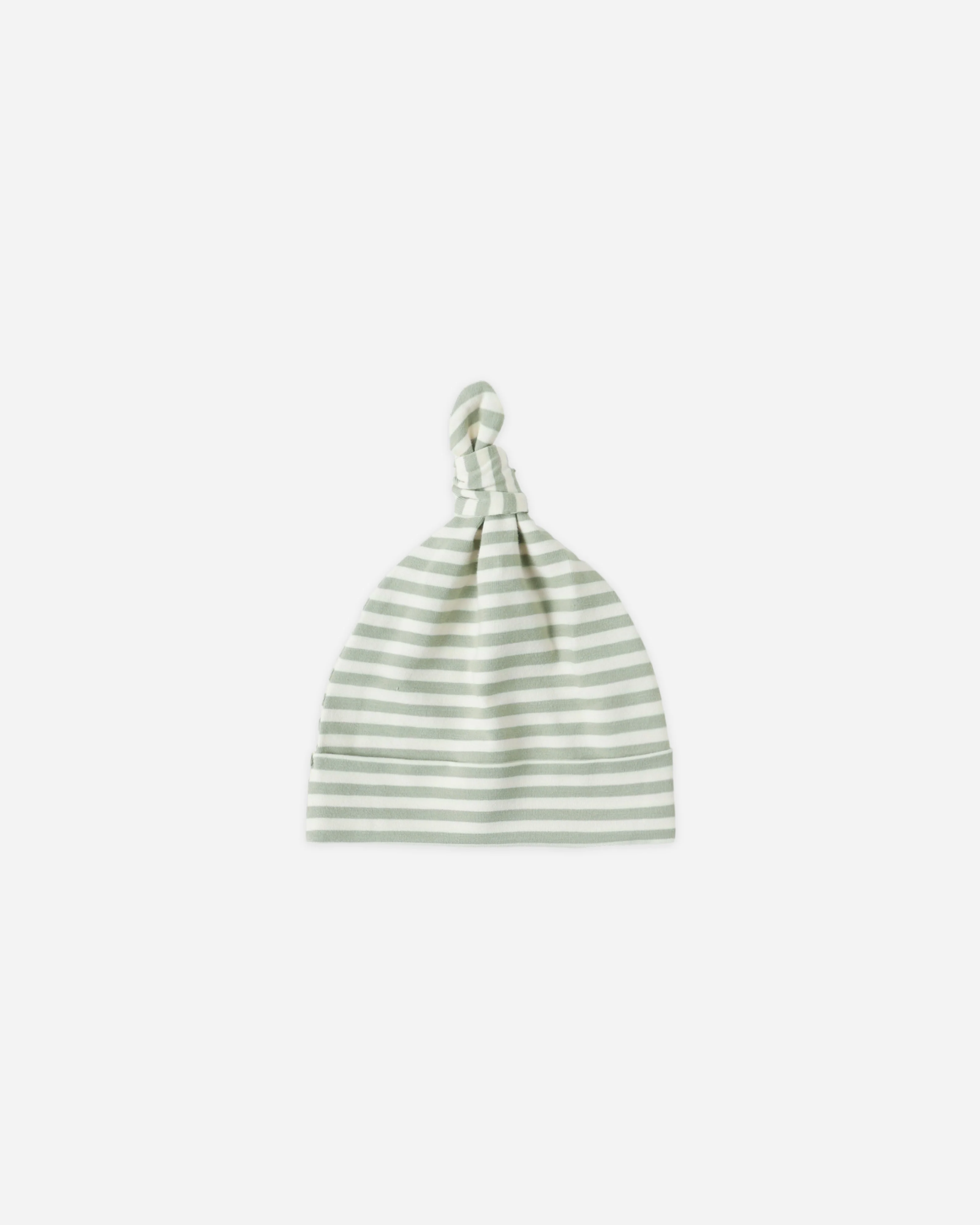 Knotted Baby Hat Fern Stripe