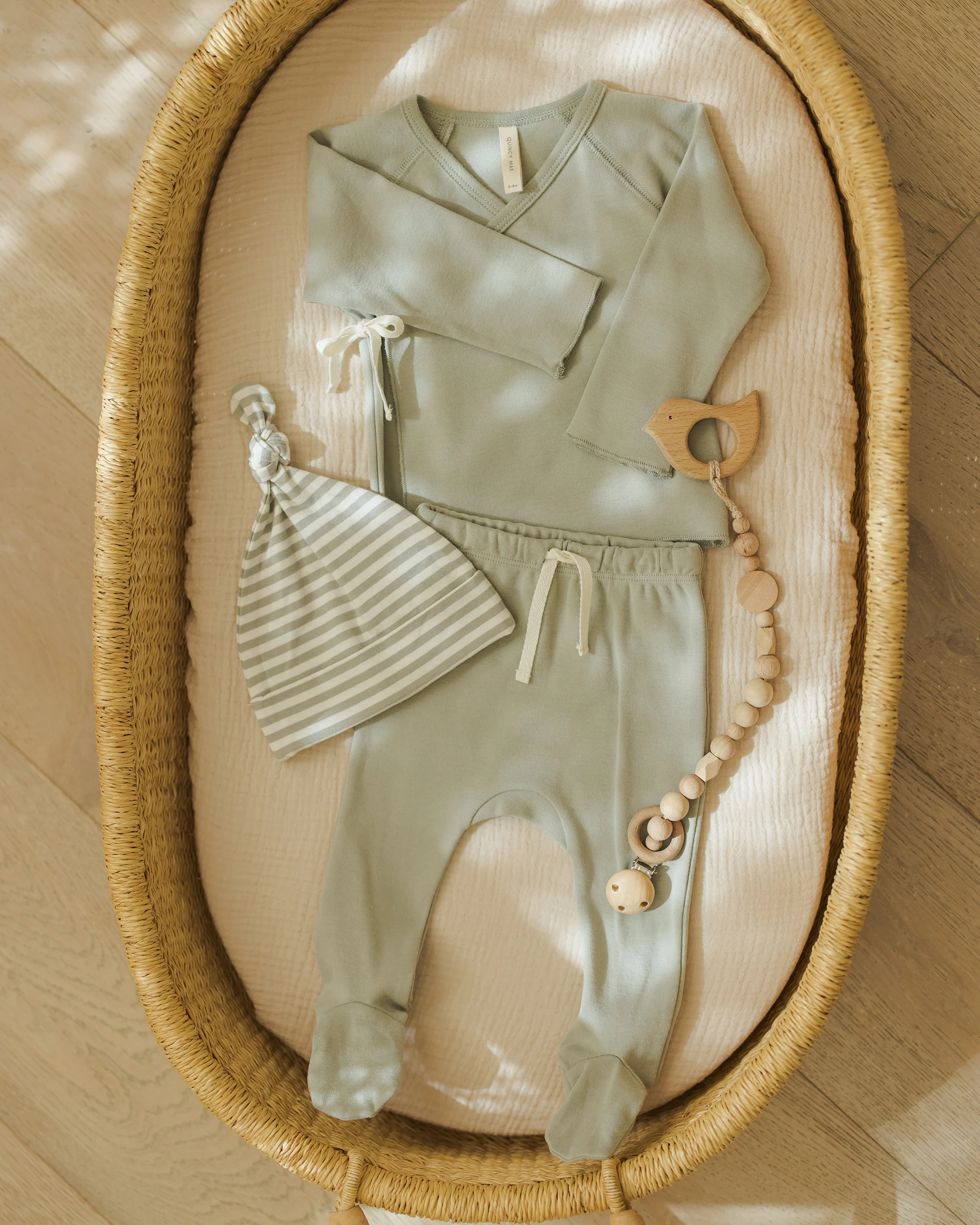 Knotted Baby Hat Fern Stripe - Image 5