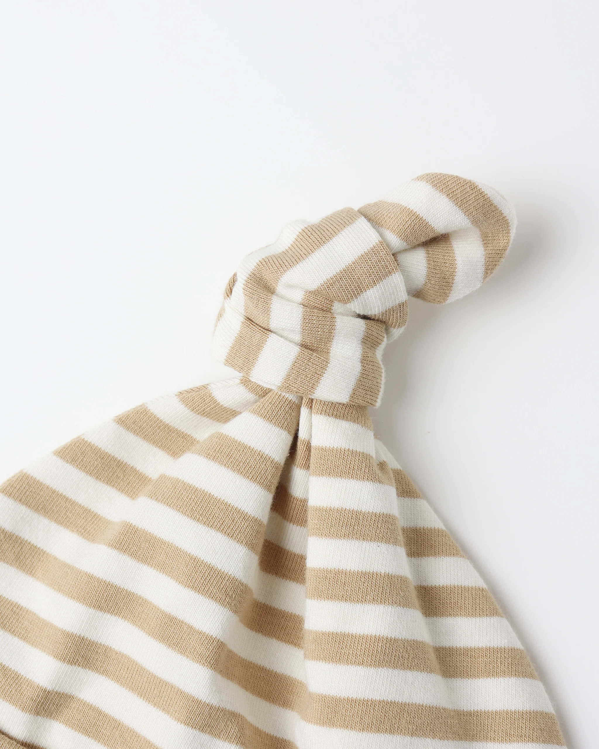 Knotted Baby Hat Gold Stripe - Image 6