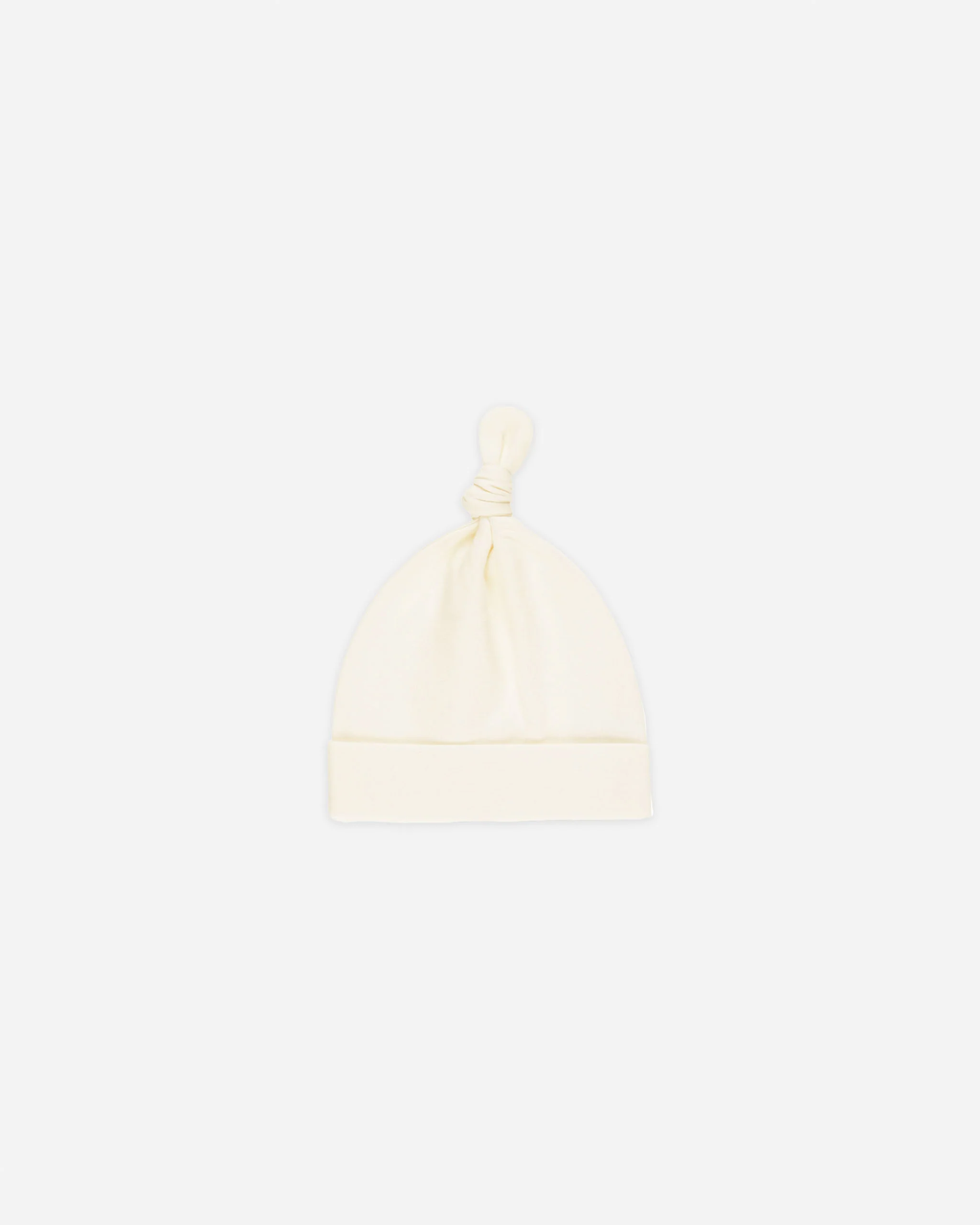 Knotted Baby Hat Ivory