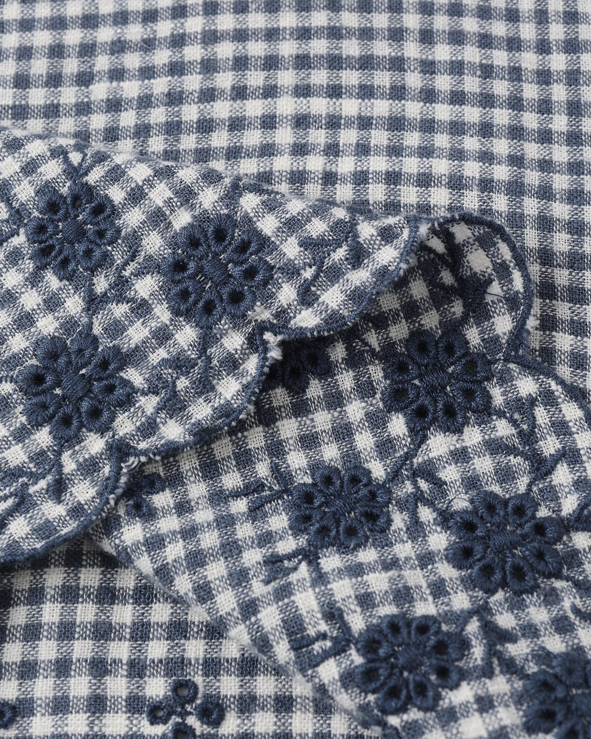 Lennon Dress Marine Gingham - Image 7
