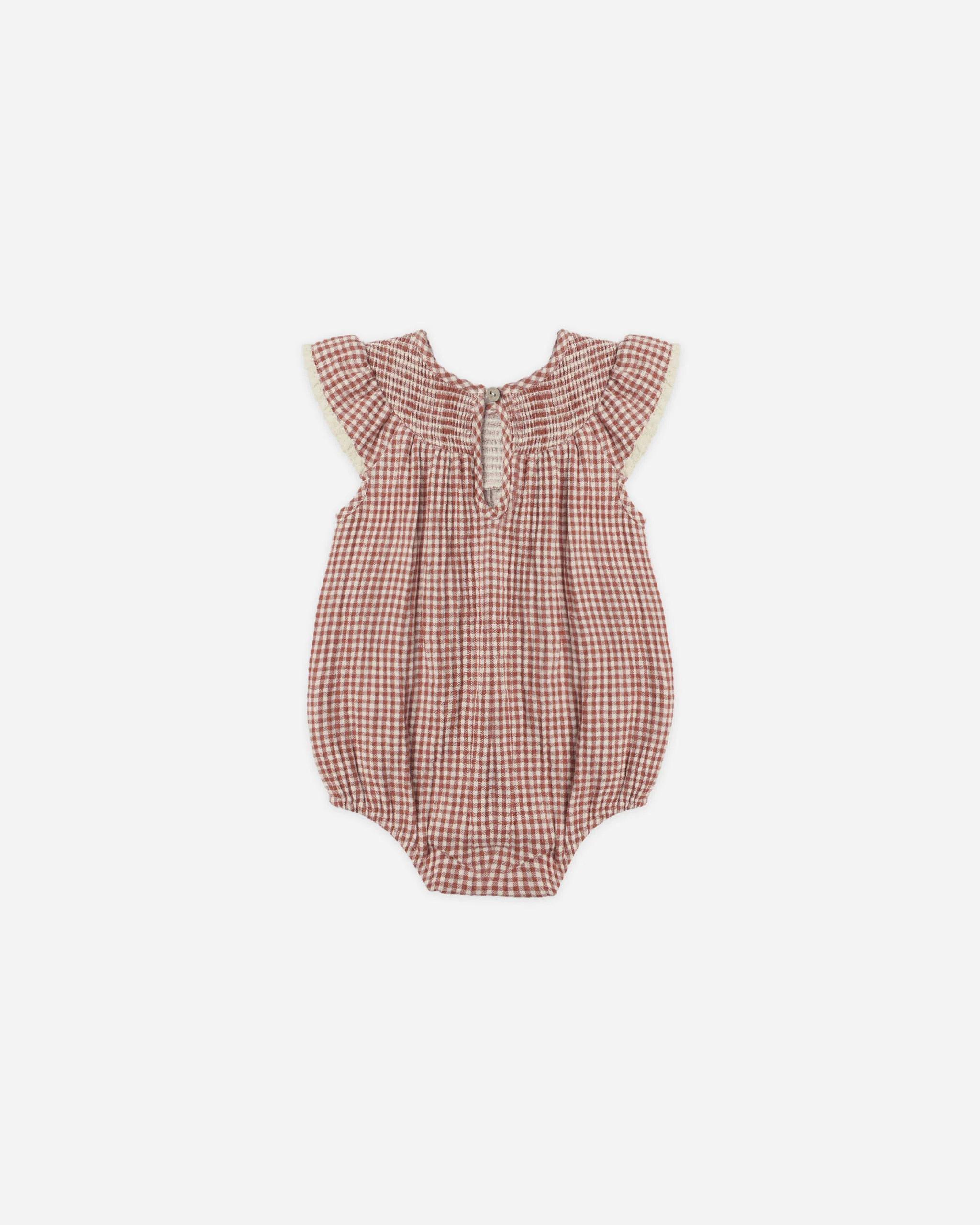 Lenore Romper Red Gingham - Image 4