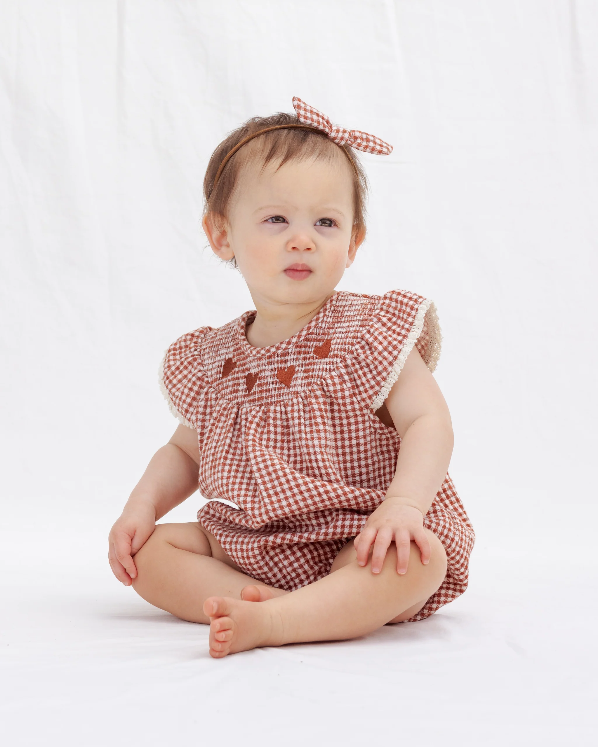 Lenore Romper Red Gingham - Image 2