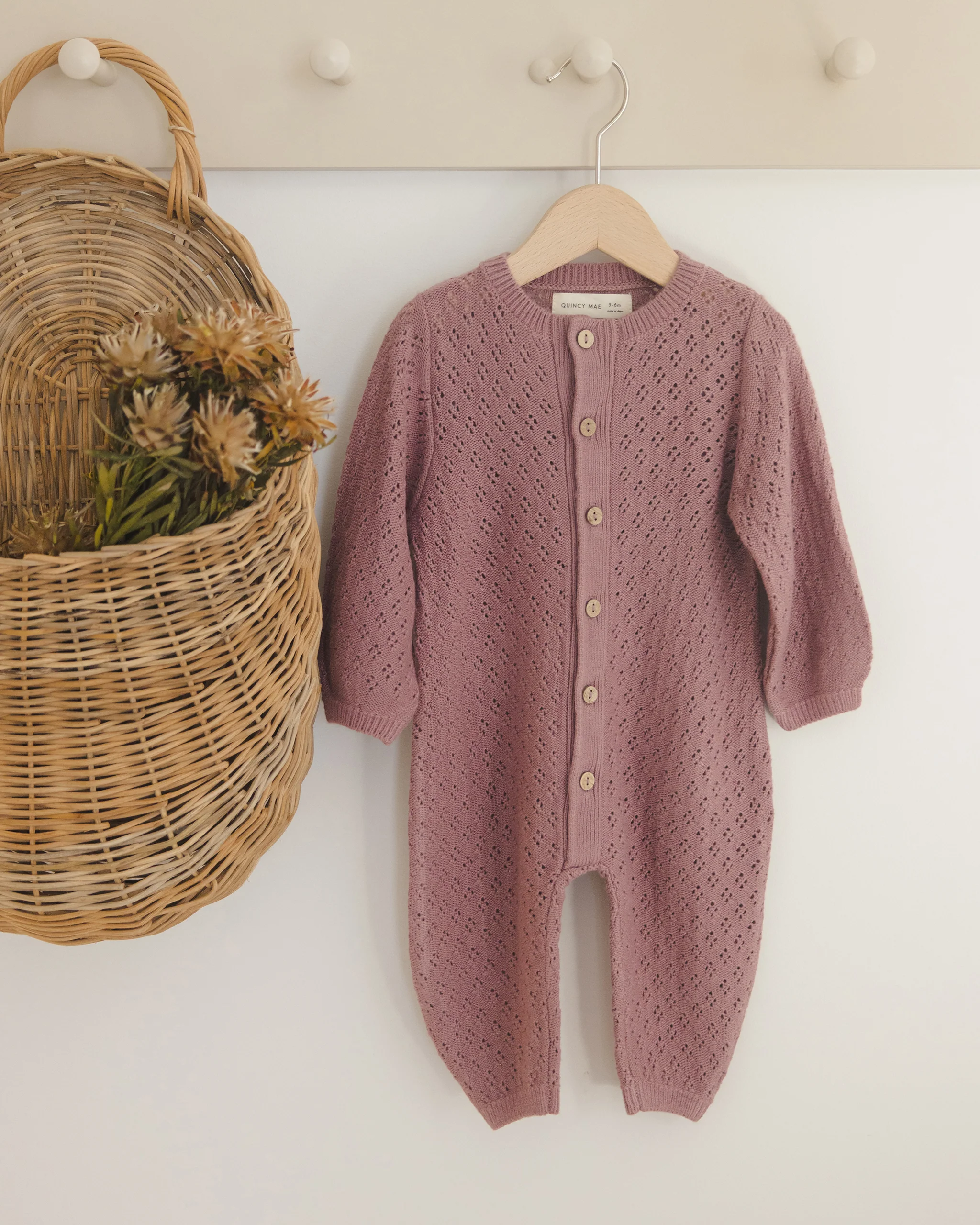 Long Sleeve Bubble Romper Mulberry - Image 3