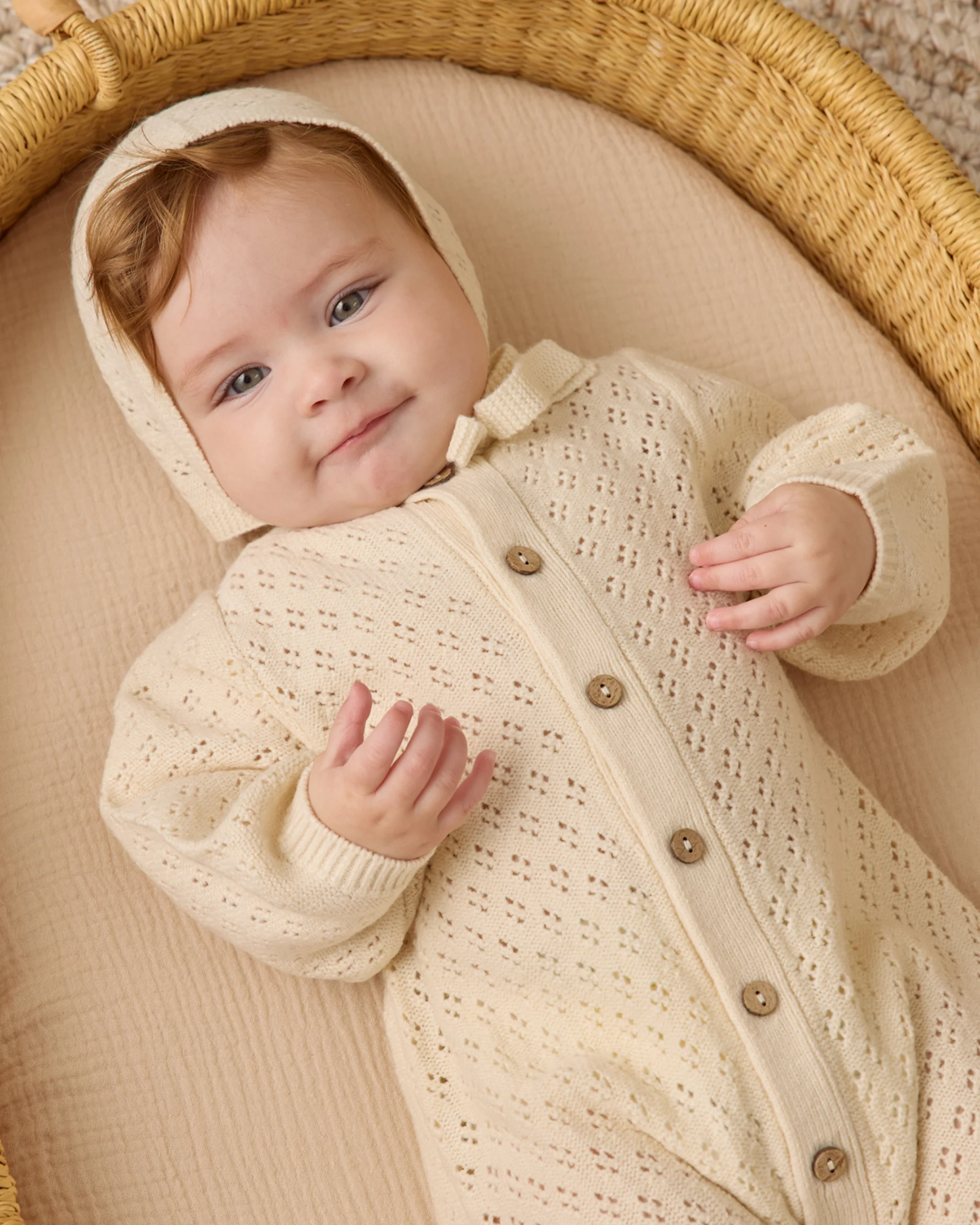 Long Sleeve Bubble Romper Natural - Image 2