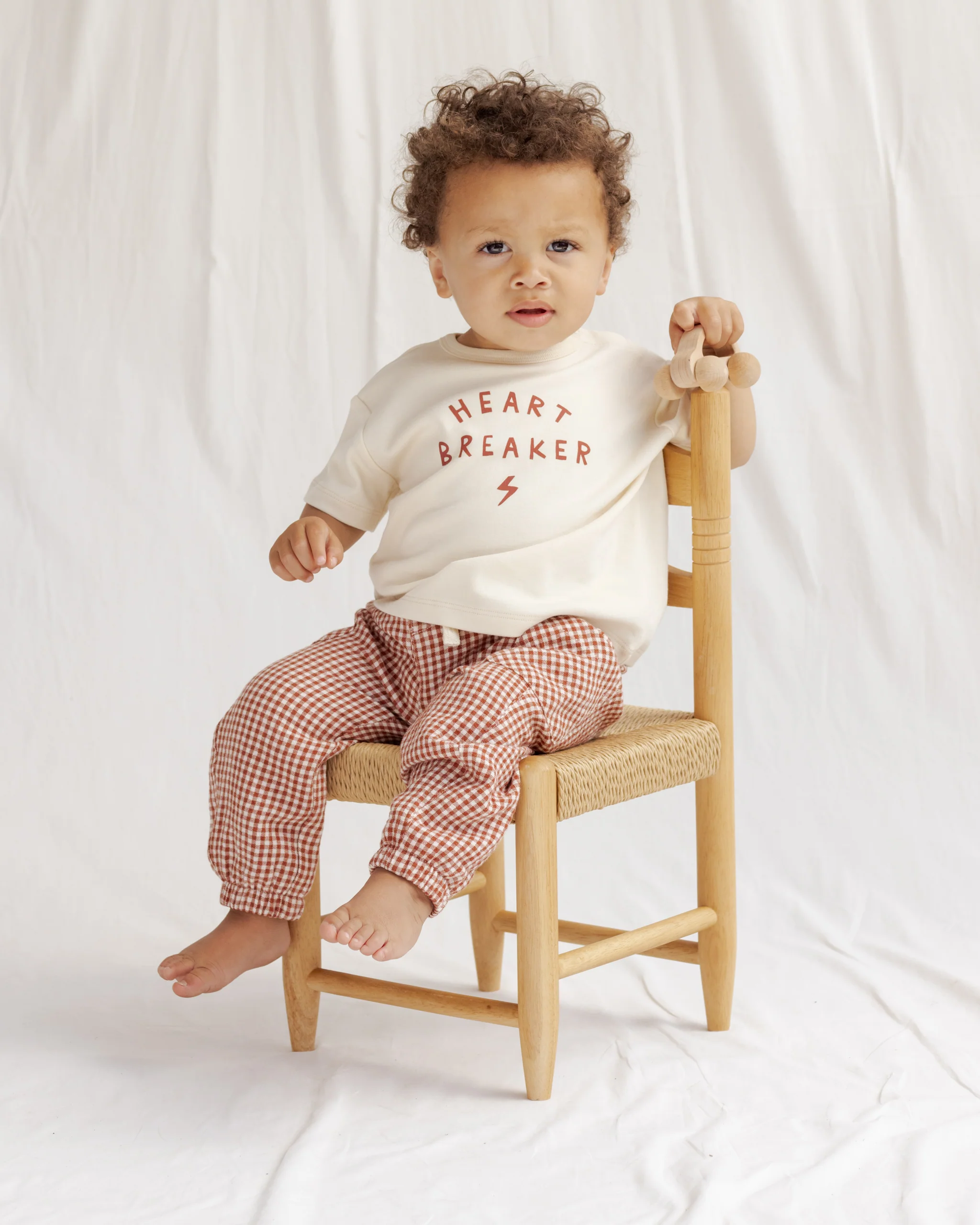 Luca Pant Red Gingham - Image 3