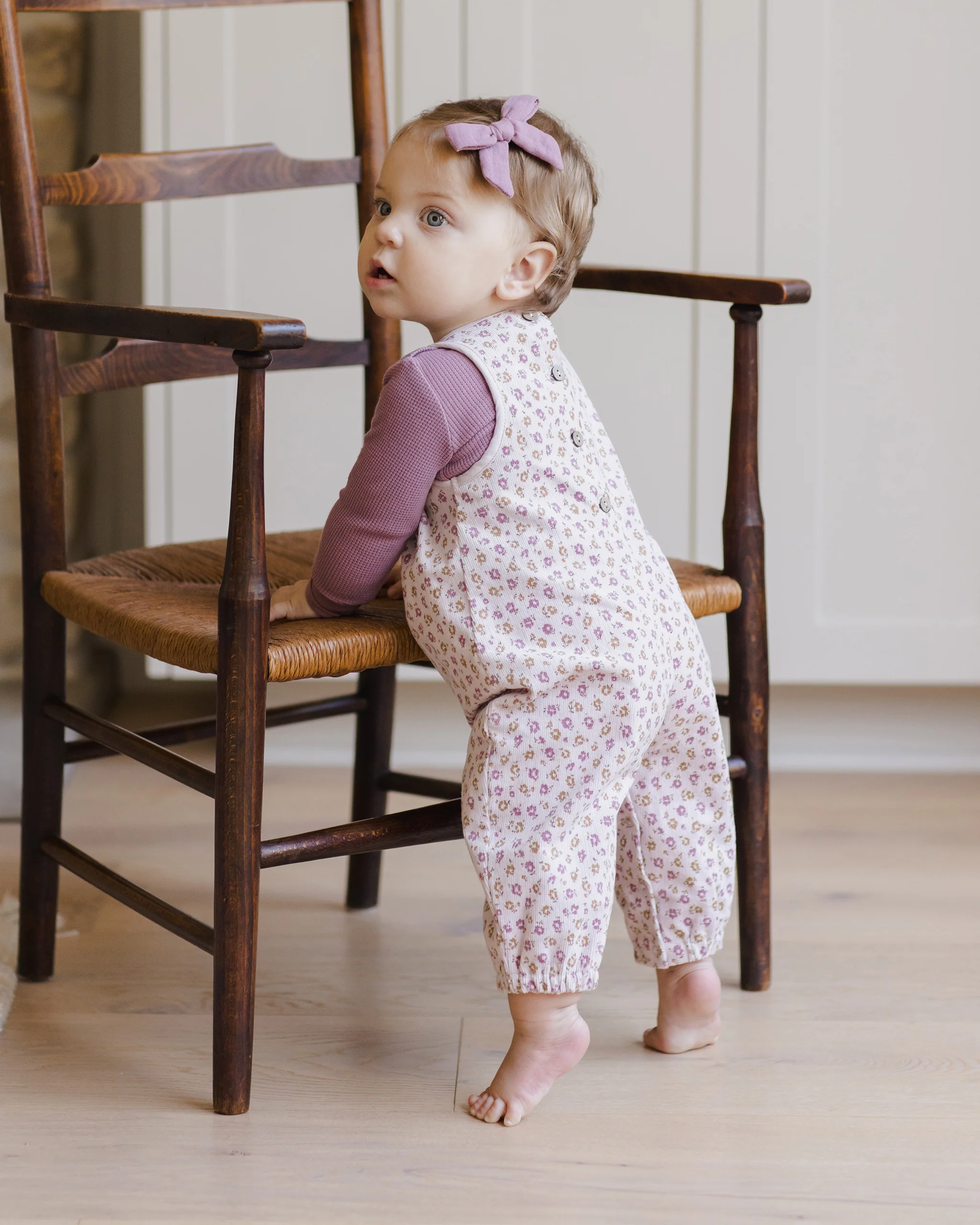 Waffle Long Sleeve Bodysuit Mulberry - Image 3
