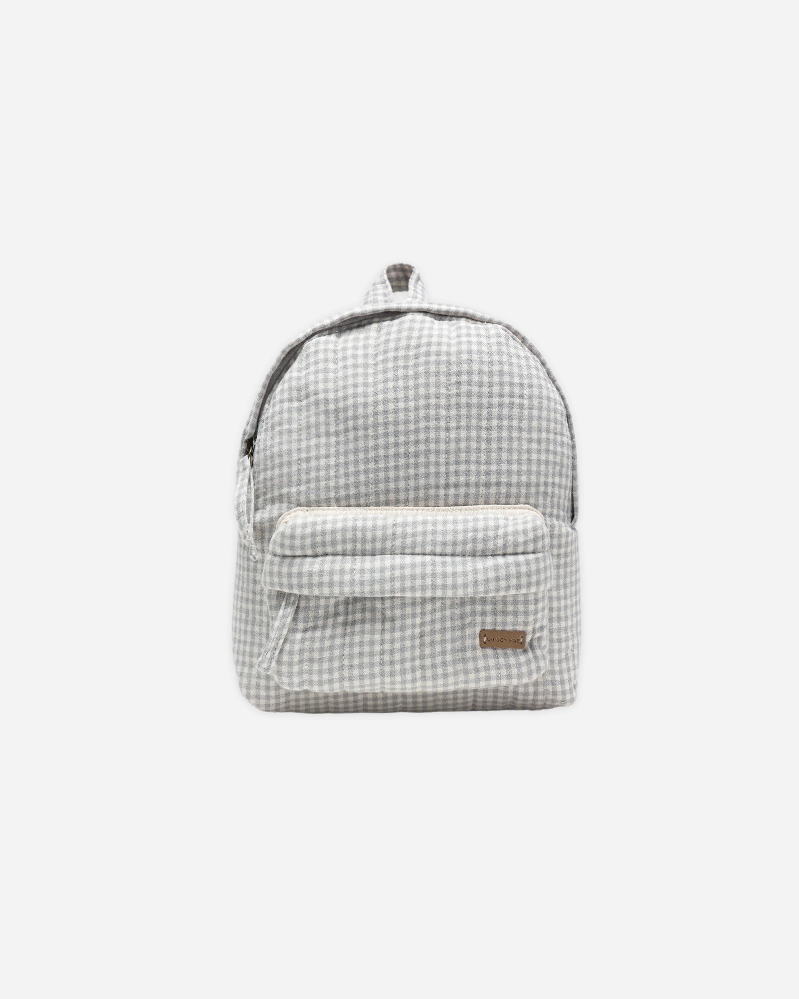 Mini Backpack Blue Gingham