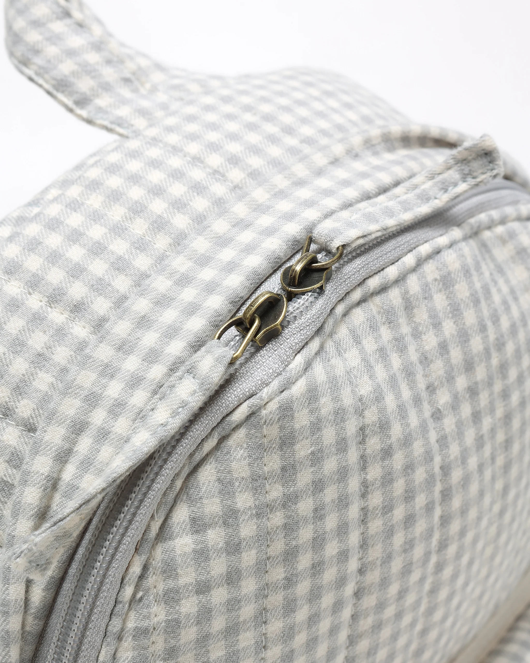 Mini Backpack Blue Gingham - Image 6