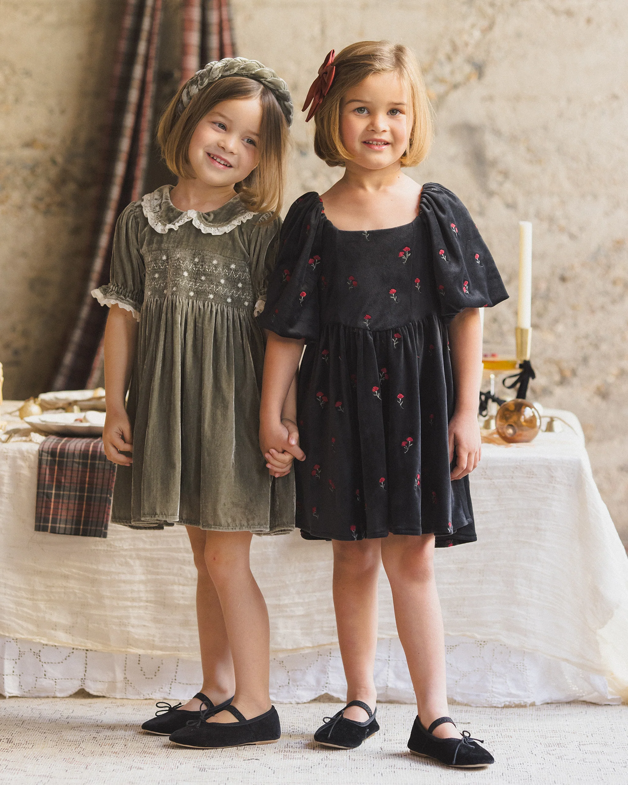 Nina Dress Velvet Floral - Image 5