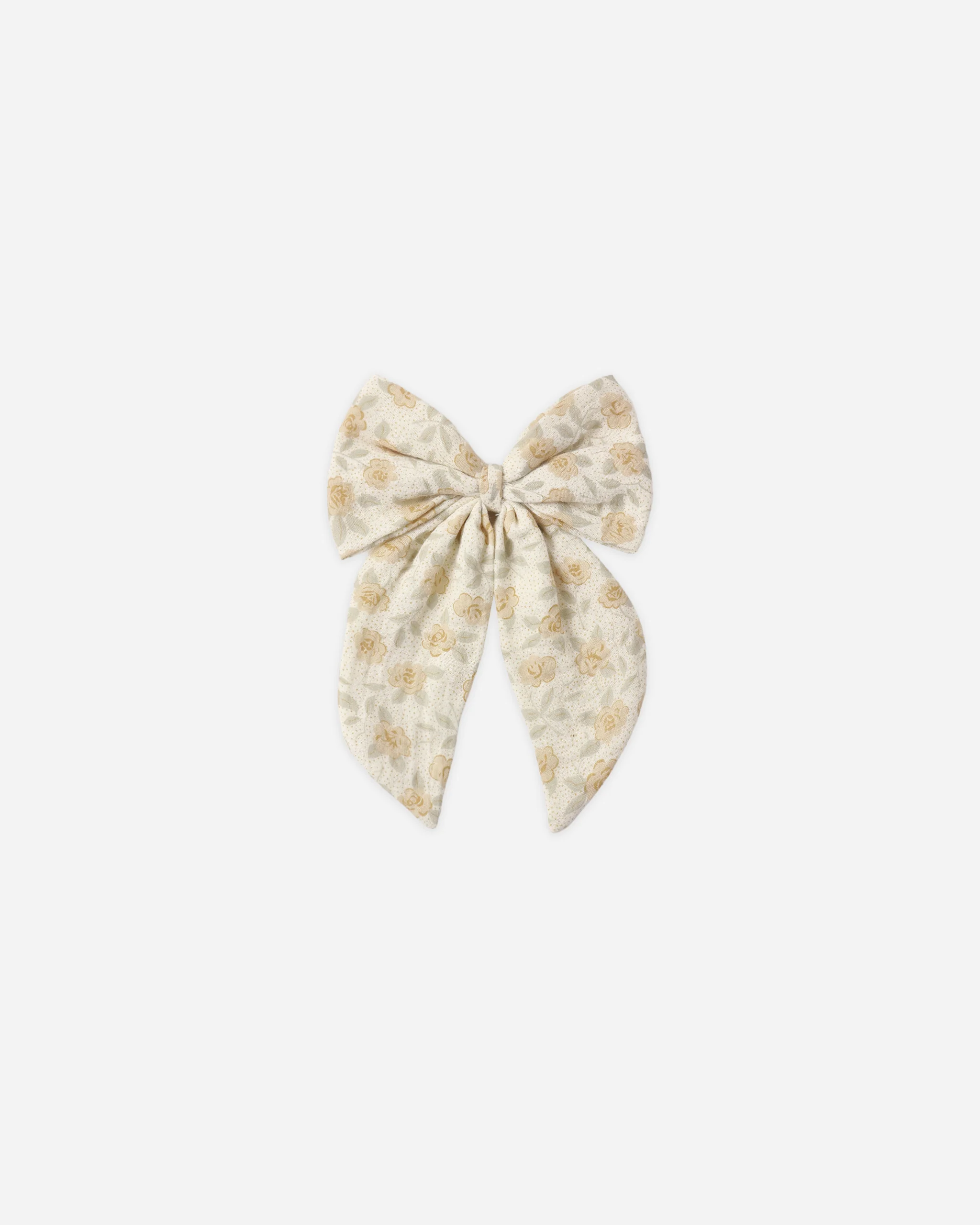 Oversized Bow Yellow Floral