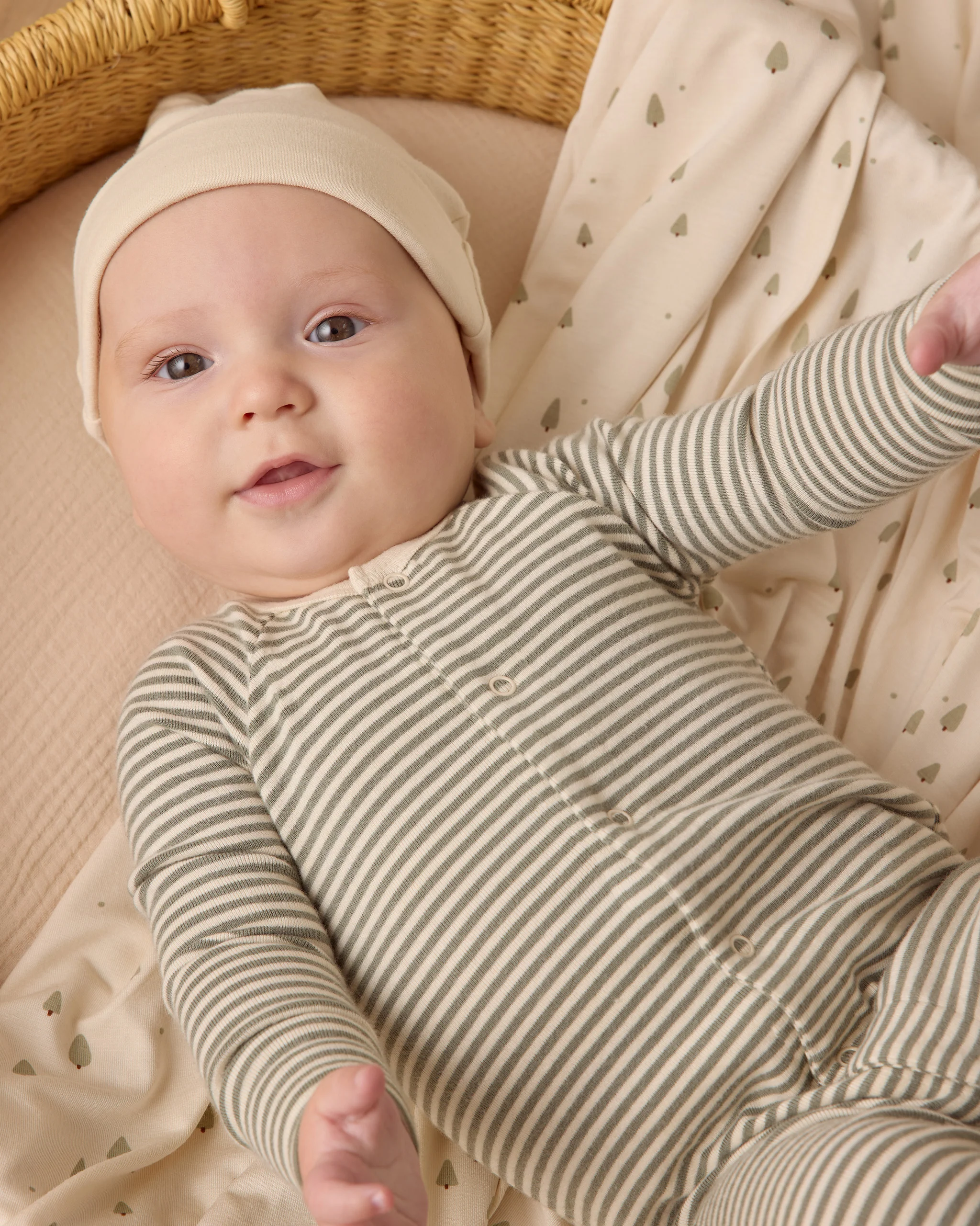 Pointelle Long John Forest Stripe - Image 3