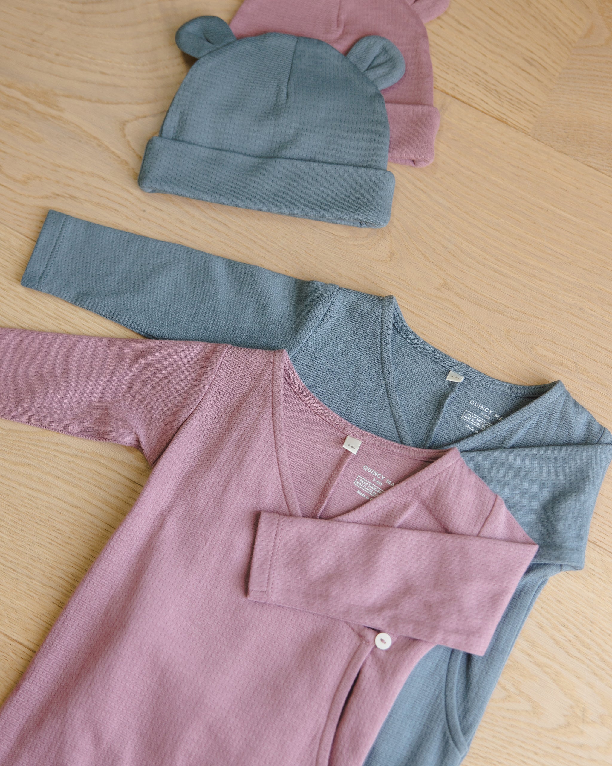 Pointelle Wrap Footie Mulberry - Image 4