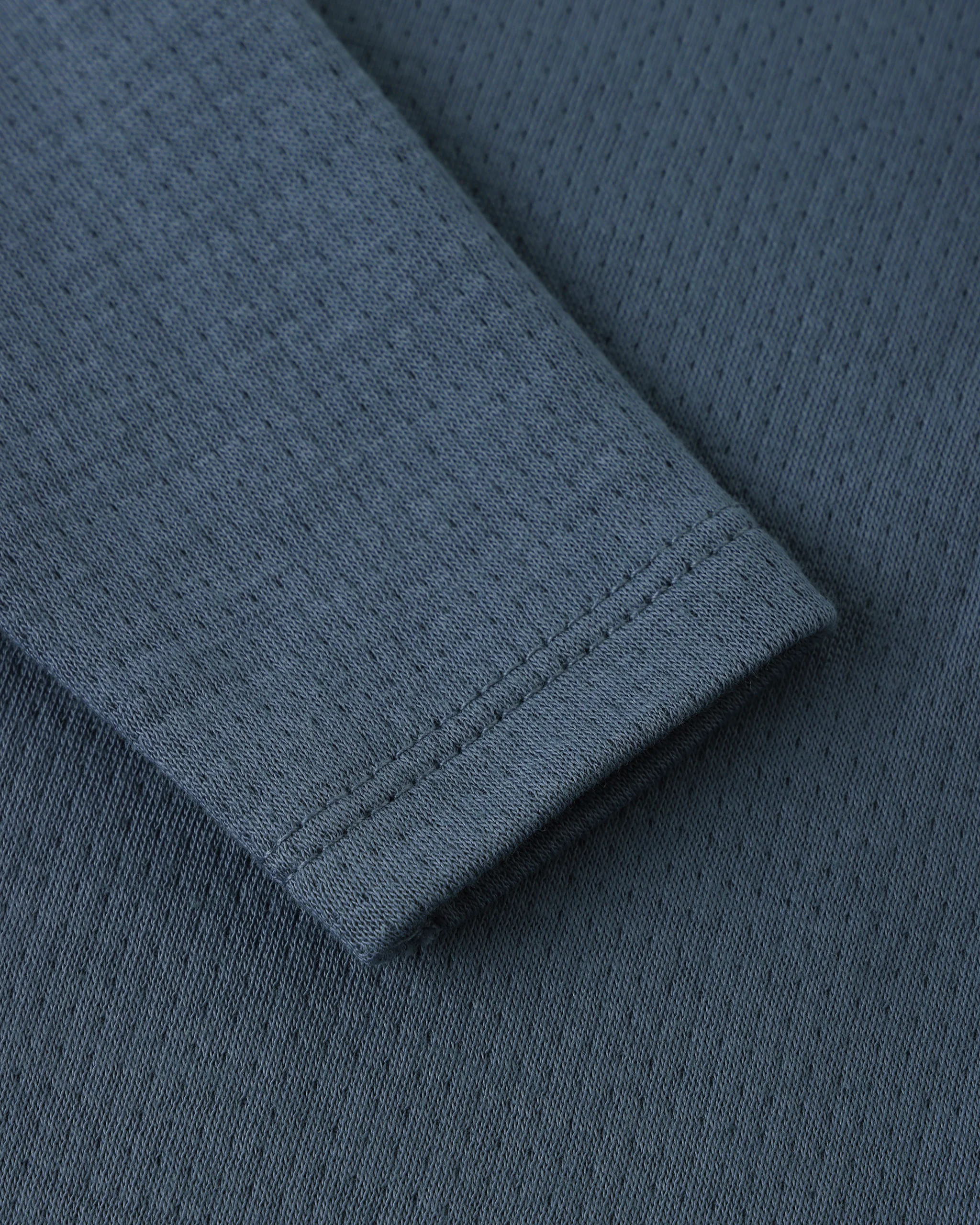Pointelle Wrap Footie Ocean - Image 4
