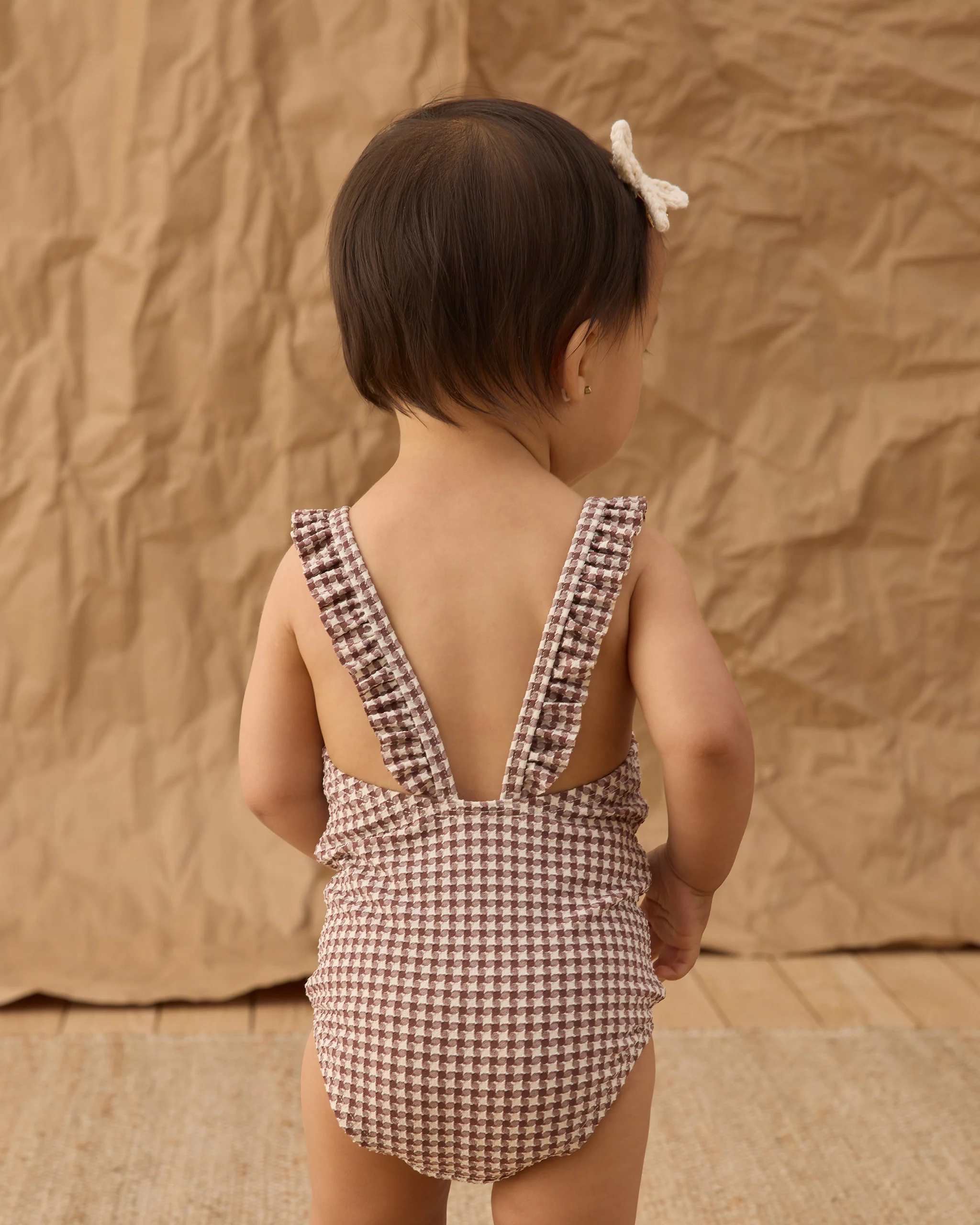 Positano One-Piece Chocolate Houndstooth - Image 4