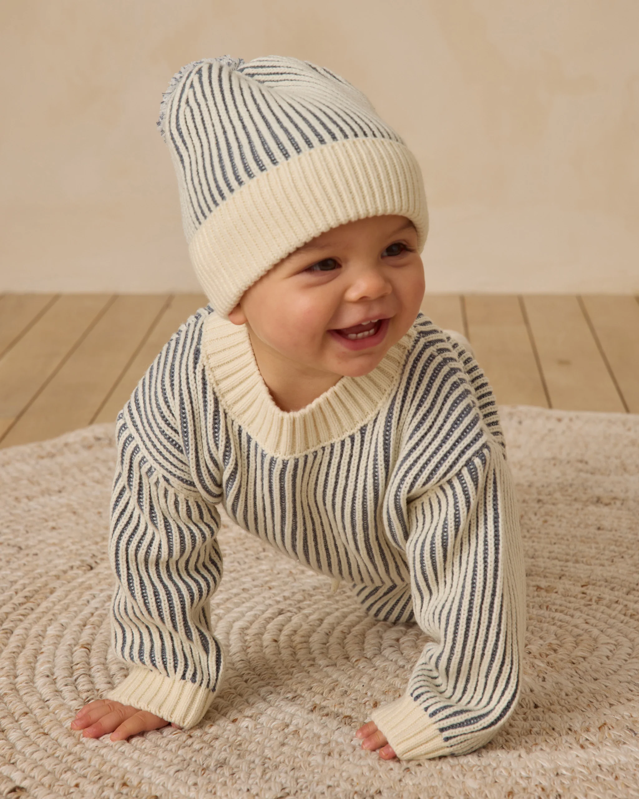 Relaxed Knit Sweater Ocean - Image 2