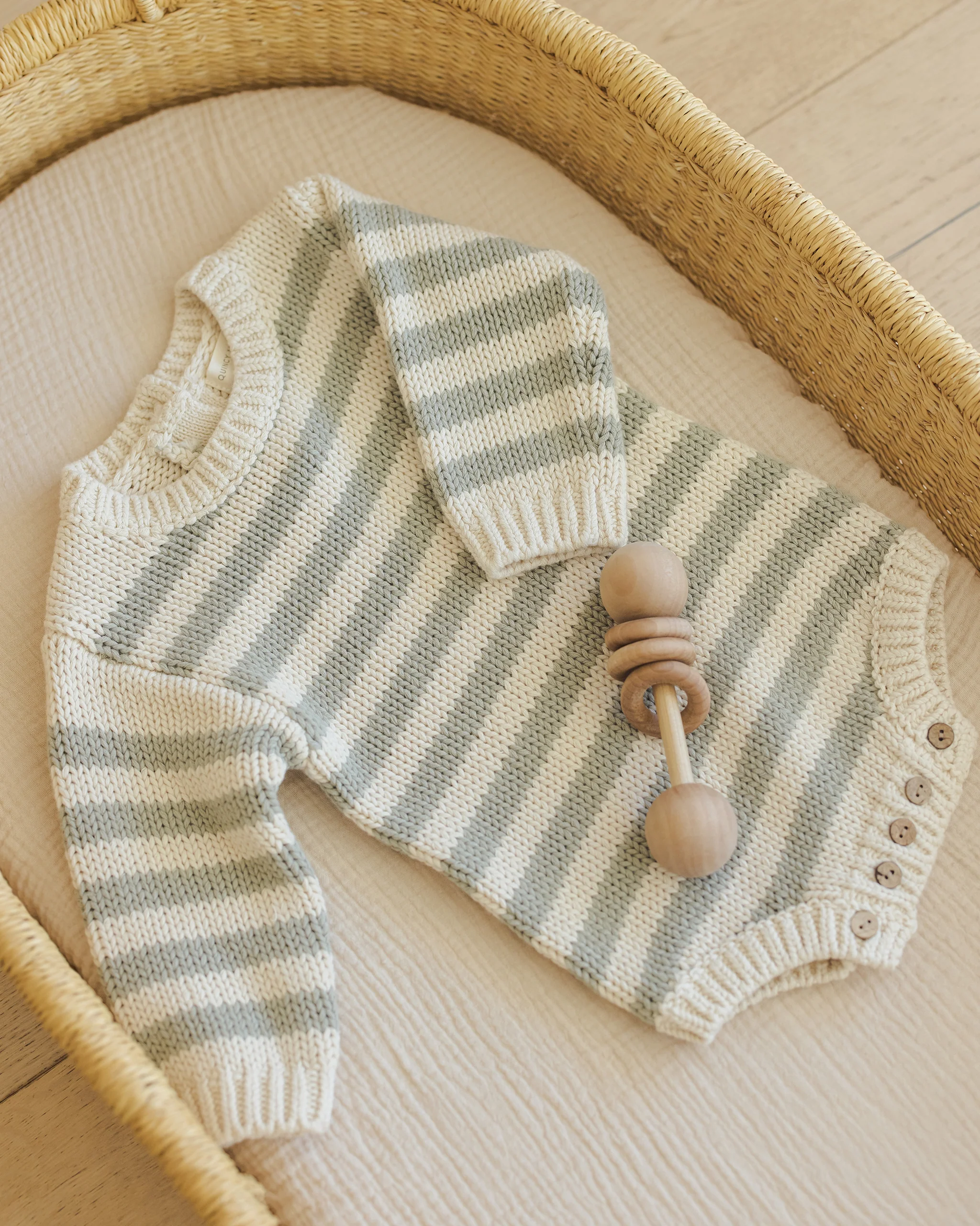 Rex Romper Fern Stripe - Image 7