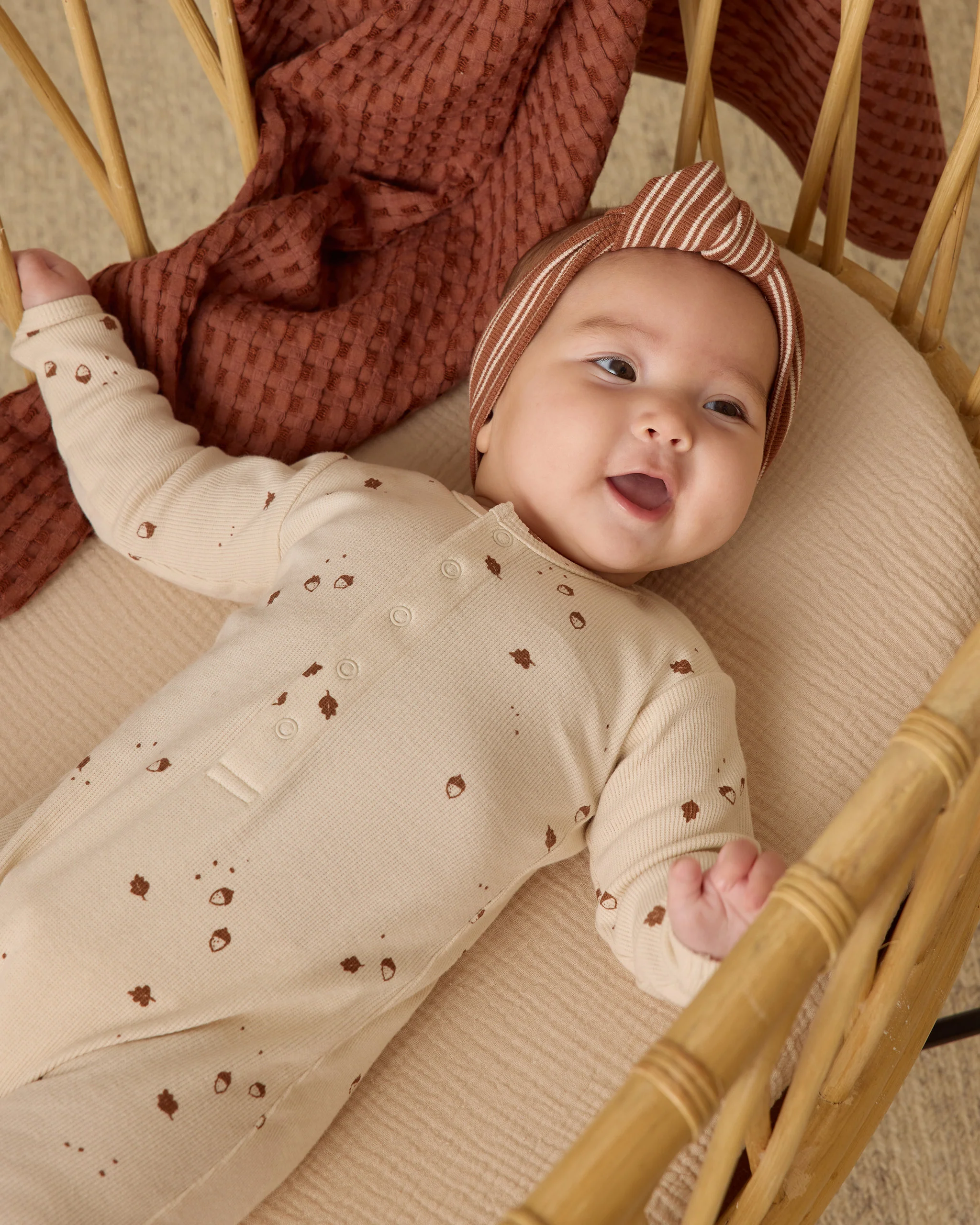 Ribbed Baby Jumpsuit Acorns - Image 3