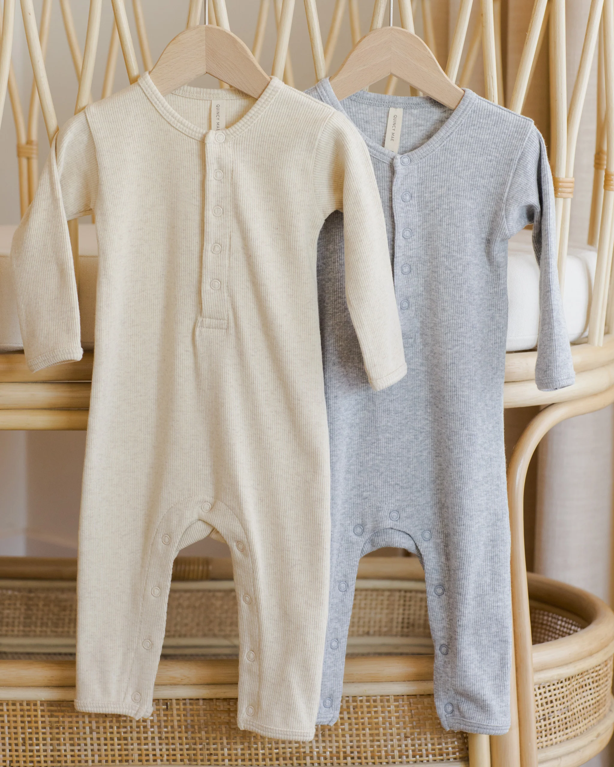 Ribbed Baby Jumpsuit Dusty Blue - Image 6